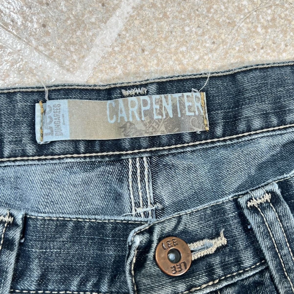 Lee Lee Dungarees Carpenter Jeans Fade Light Loose Wide Leg Y2K Size US 32 / EU 48 - 6 Thumbnail