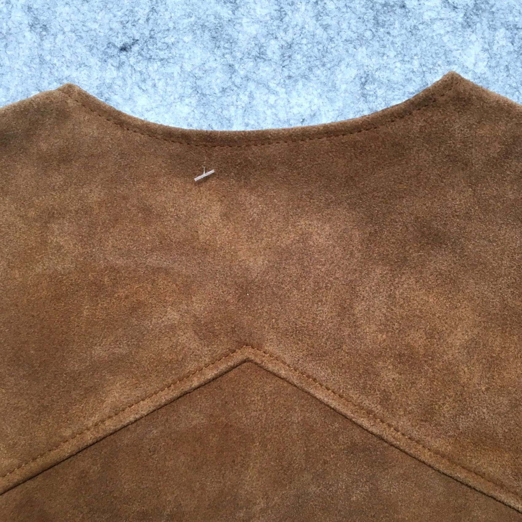 Vintage VINTAGE Sheplers Pardners Vest Mens 42 Brown Suede Leather Western Cowboy Pockets Size US XS / EU 42 / 0 - 6 Thumbnail
