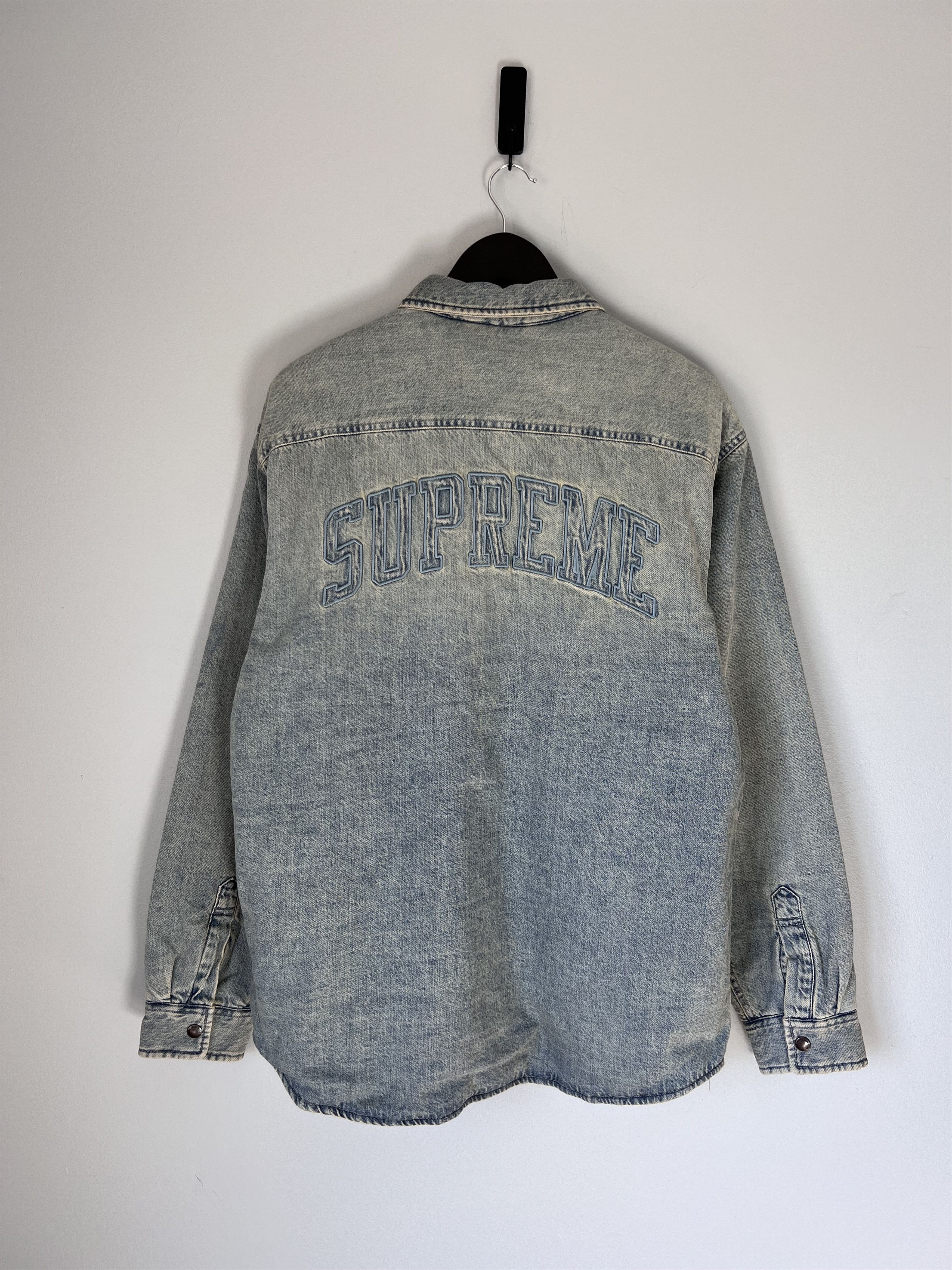 Supreme Supreme Paisley Lined Denim Shirt | Grailed