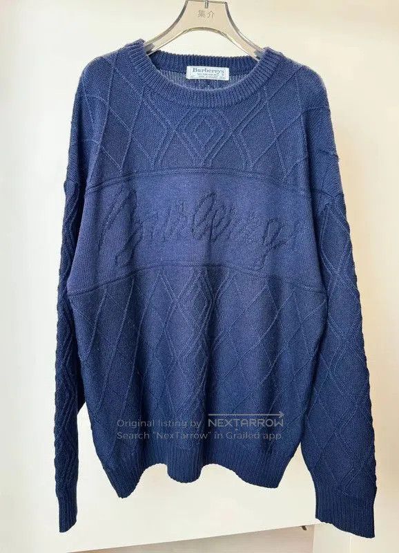 Burberry Burberry Navy Wool Women's Sweater. Size XXS / US 00 / IT 34 - 2 Thumbnail