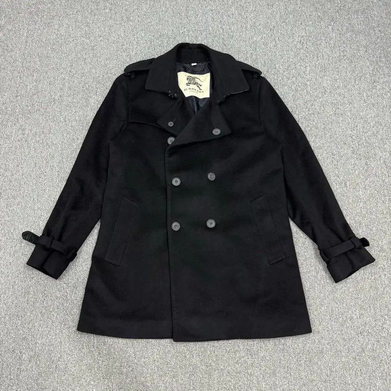 Burberry Burberry Men's Black Wool Trench Coat Size US XL / EU 56 / 4 - 1 Thumbnail