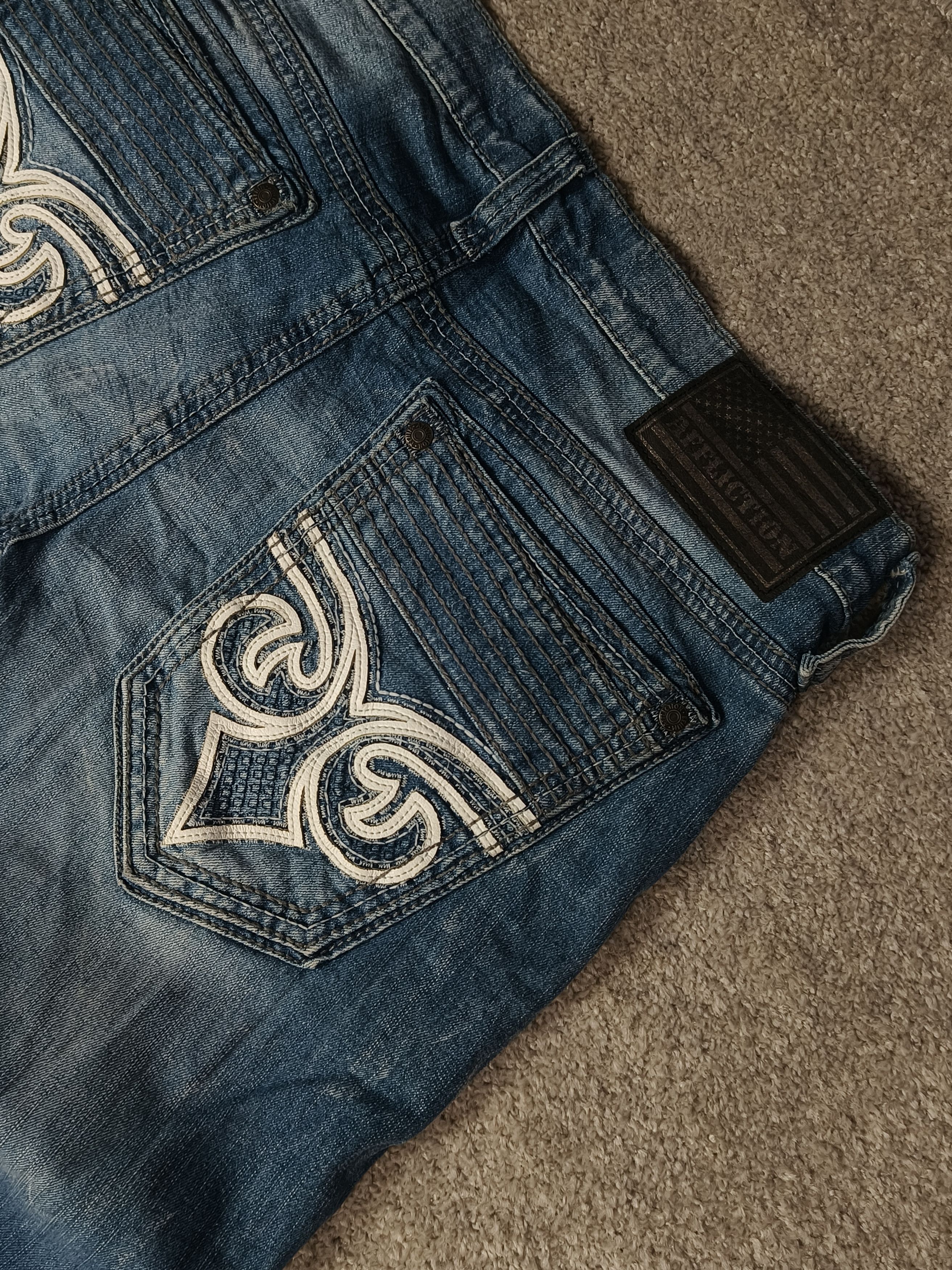 Affliction Affliction Blake Jeans Medium Wash Signature Pocket Size US 34 / EU 50 - 2 Thumbnail