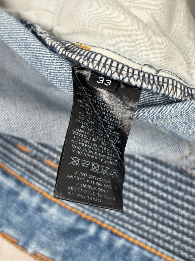 Balmain 2010s Balmain Light Blue Denim Distressed Jeans Size US 33 - 11 Thumbnail