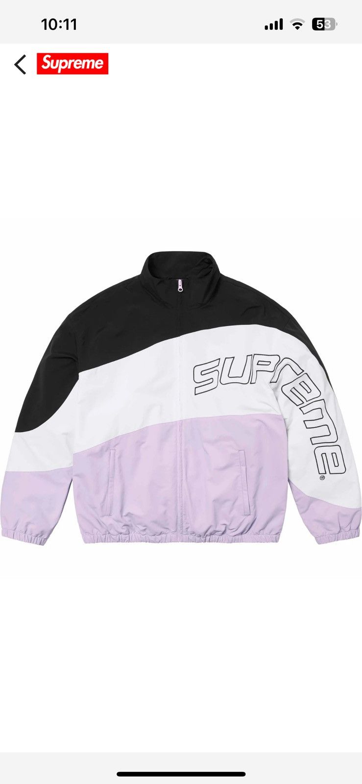 Supreme Supreme Curve Track Jacket | Grailed