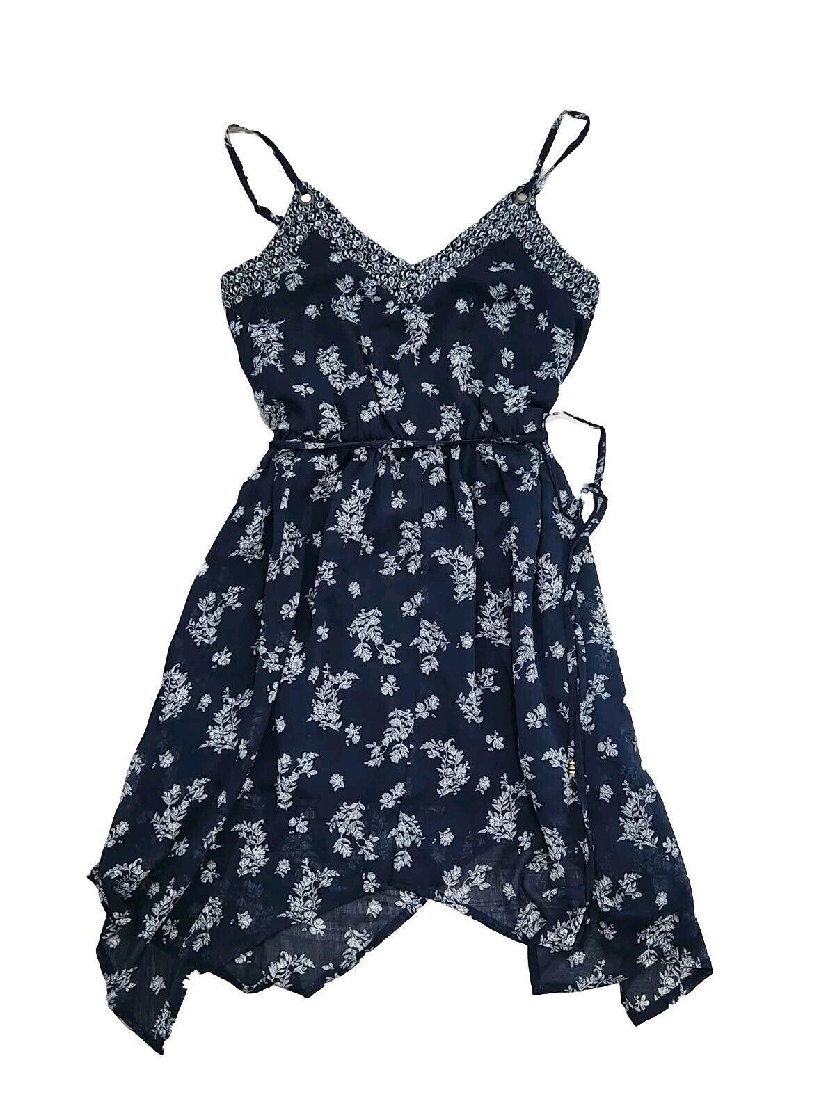 Designer Xhilaration Dress Medium Blue Spaghetti Strap V Neck Size M / US 6-8 / IT 42-44 - 1 Thumbnail