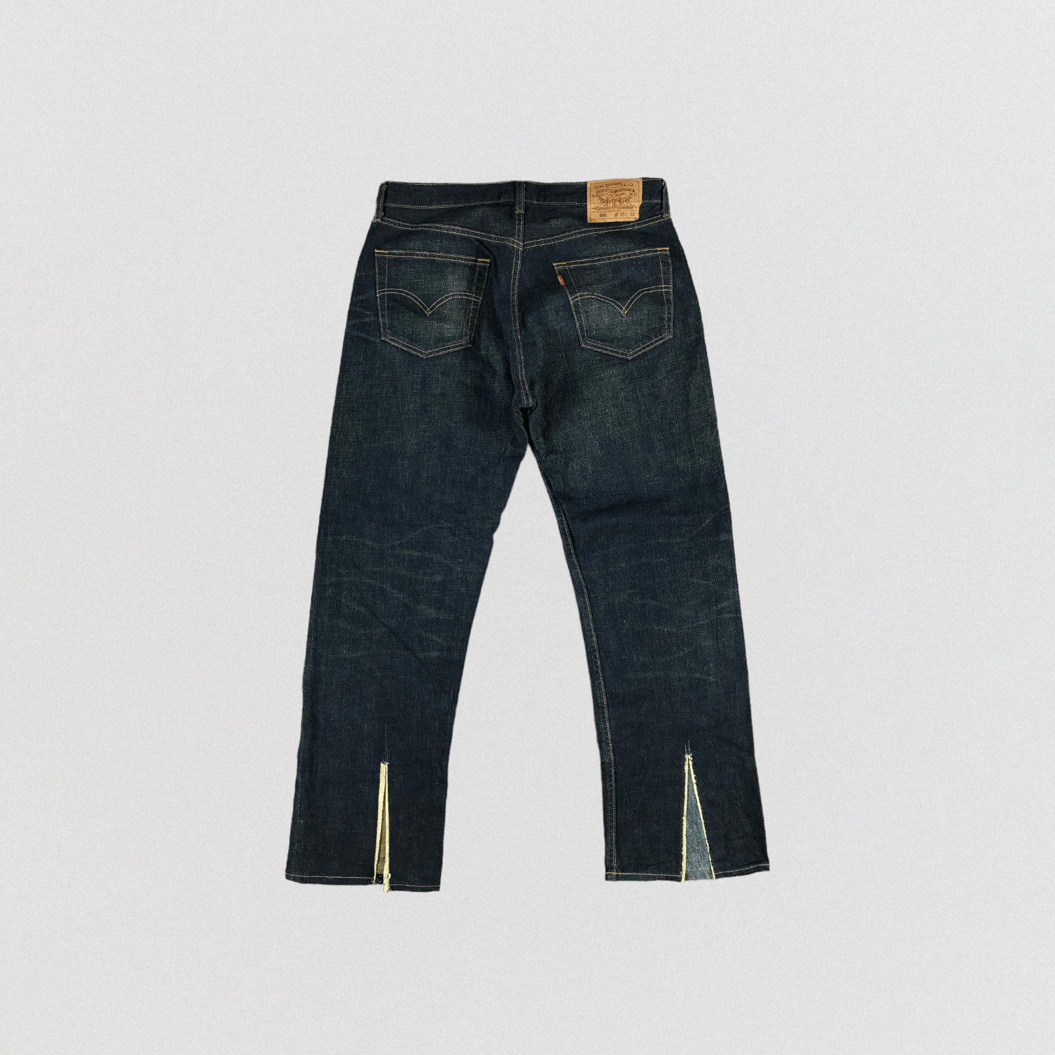 Levi's × Vintage 90s Vintage Faded Black Levis 501 Jeans-JM3059 Size US 34 / EU 50 - 2 Thumbnail