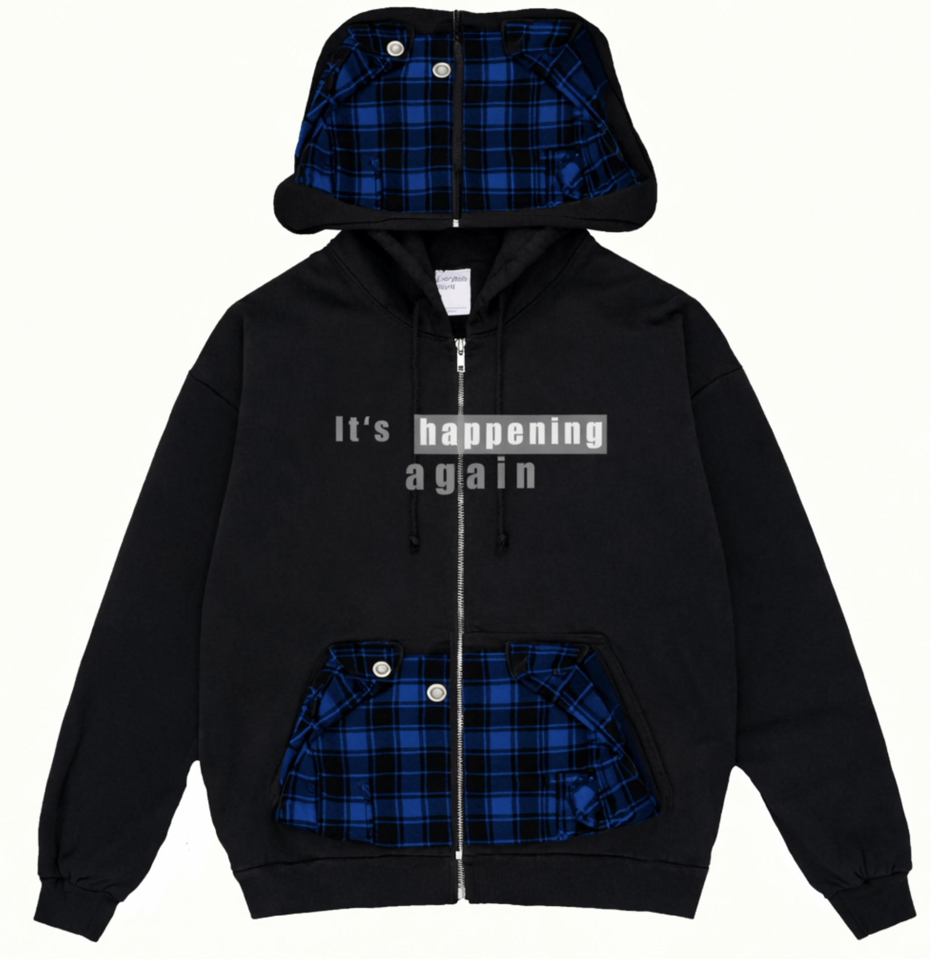 Raf Simons Raf Simons SS18/19 "It's happening again" Zip Up Hoodie Size US L / EU 52-54 / 3 - 2 Thumbnail