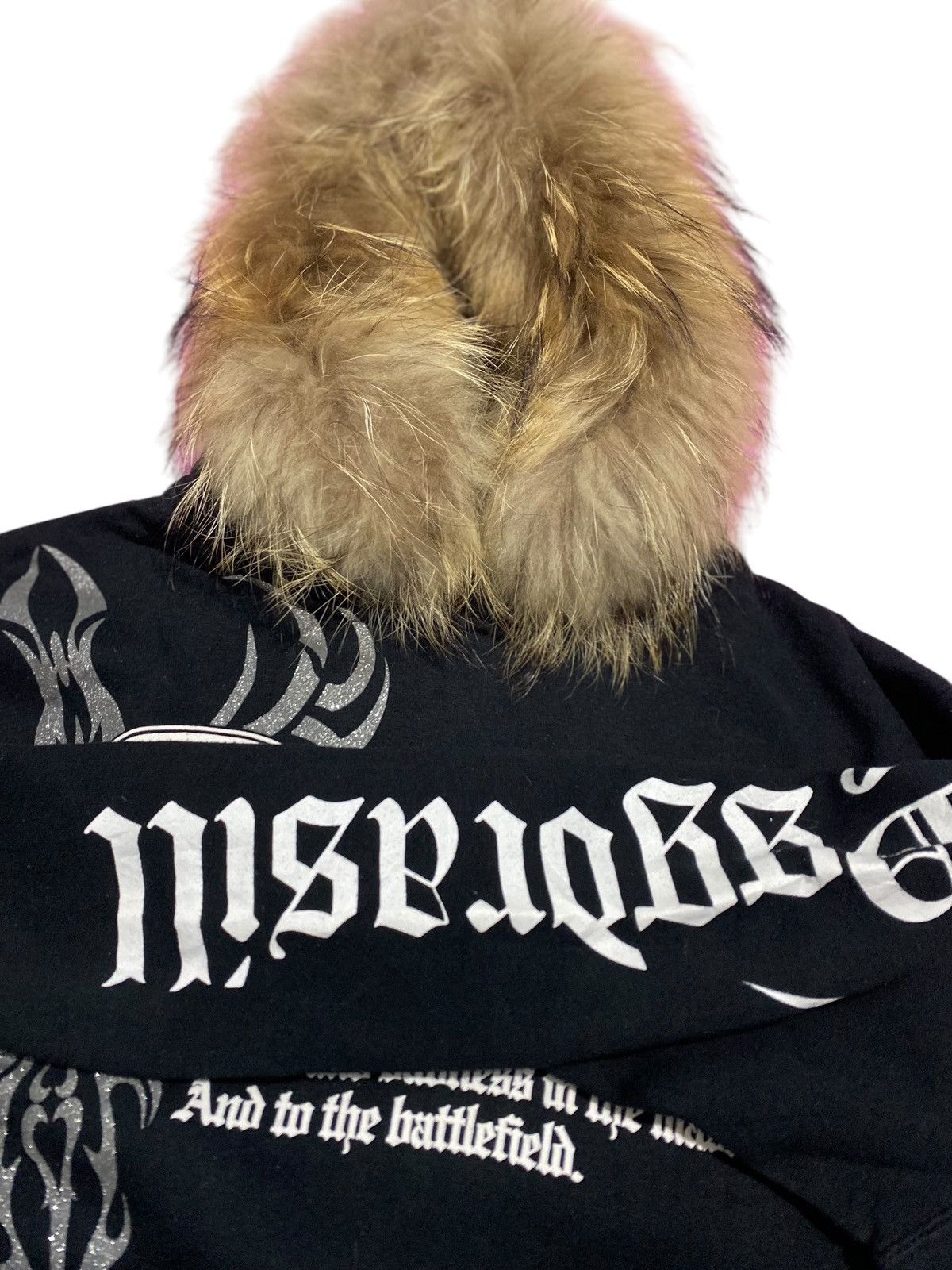 Japanese Brand Japanese Beaumere tribal poem punk Fur Hoodie Size US M / EU 48-50 / 2 - 5 Thumbnail