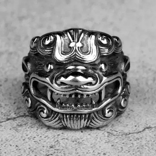 Jewelry God Beast Skull Ring Size ONE SIZE - 4 Thumbnail