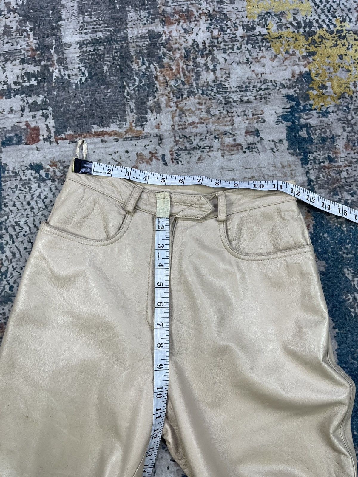 Genuine Leather Le Panier Marque Deposee Leather Pants Size 24" / US 00 / IT 34 - 13 Thumbnail
