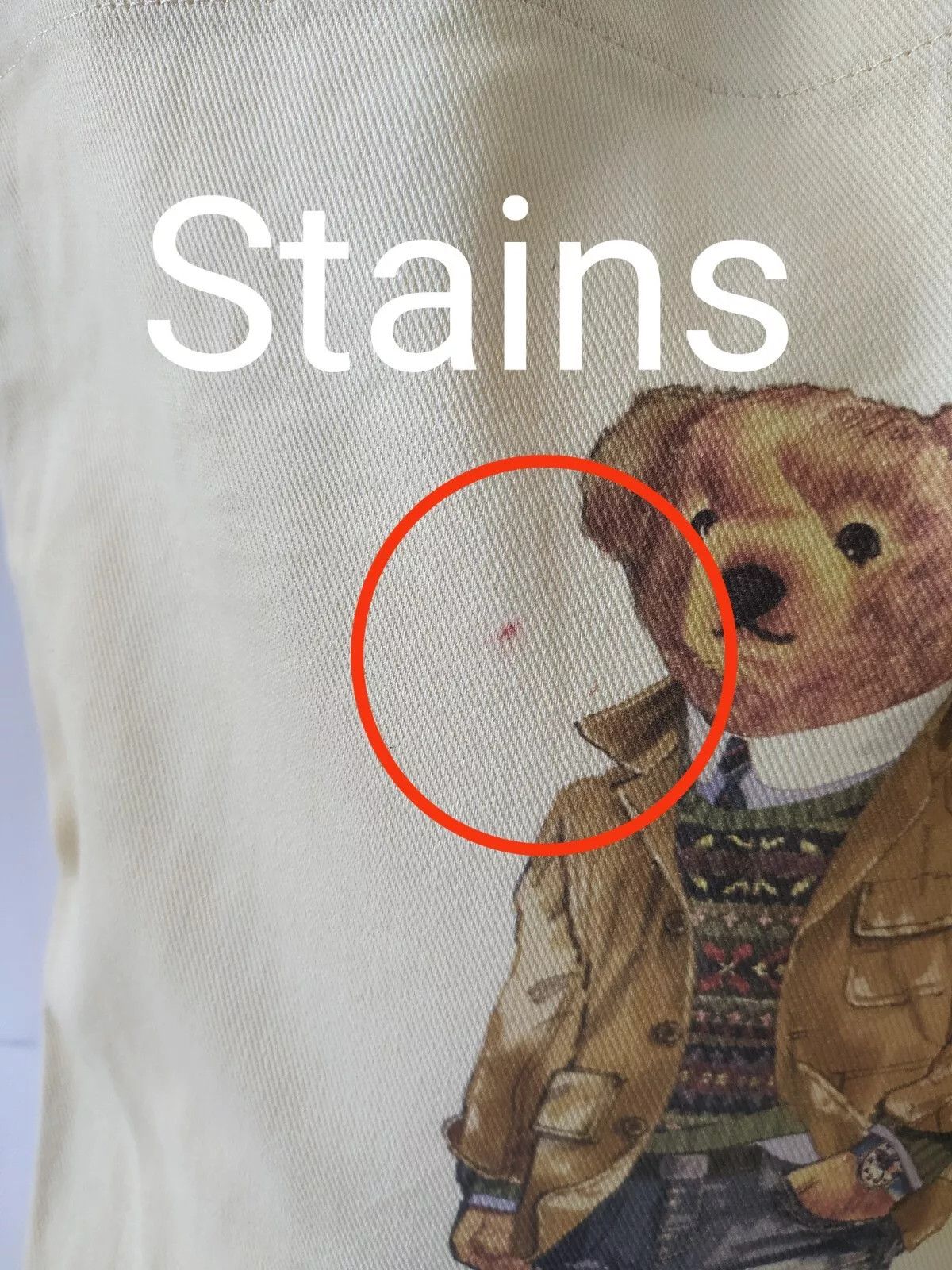 Polo Ralph Lauren Polo Ralph Lauren Polo Bear Cotton Canvas Tote Bag IFD 8044 Size ONE SIZE - 3 Thumbnail