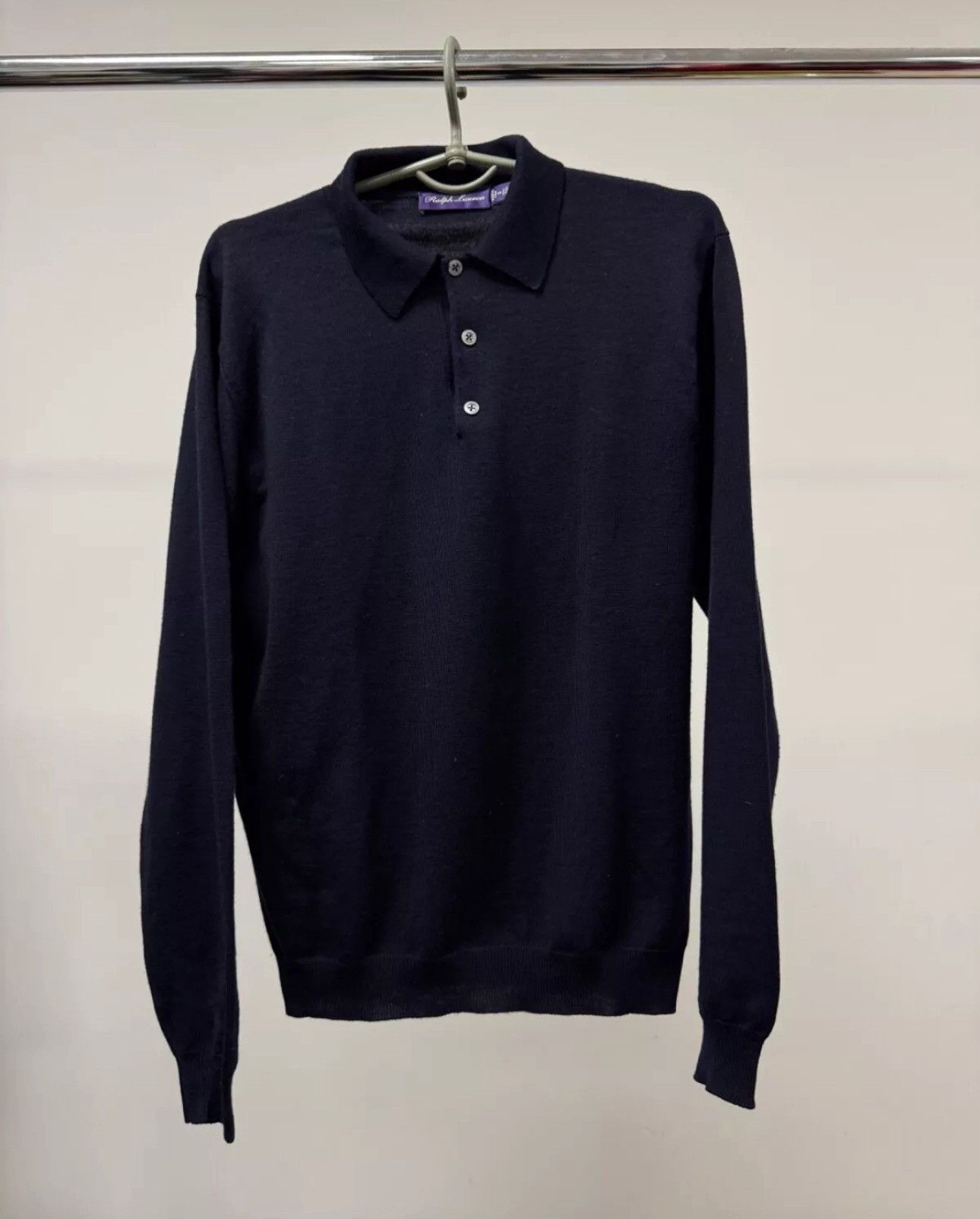 Ralph Lauren Purple Label Ralph Lauren Purple Label Sweater Polo Style Virgin Wool Silk Size US S / EU 44-46 / 1 - 1 Thumbnail
