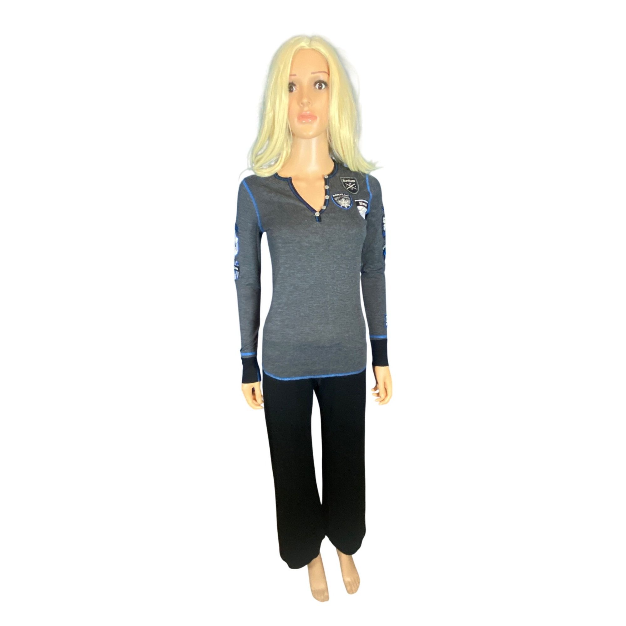 Other NWT Alp-n-Rock "Ski the World" Henley Shirt Top XS/S Gray M Size XS / US 0-2 / IT 36-38 - 16 Thumbnail