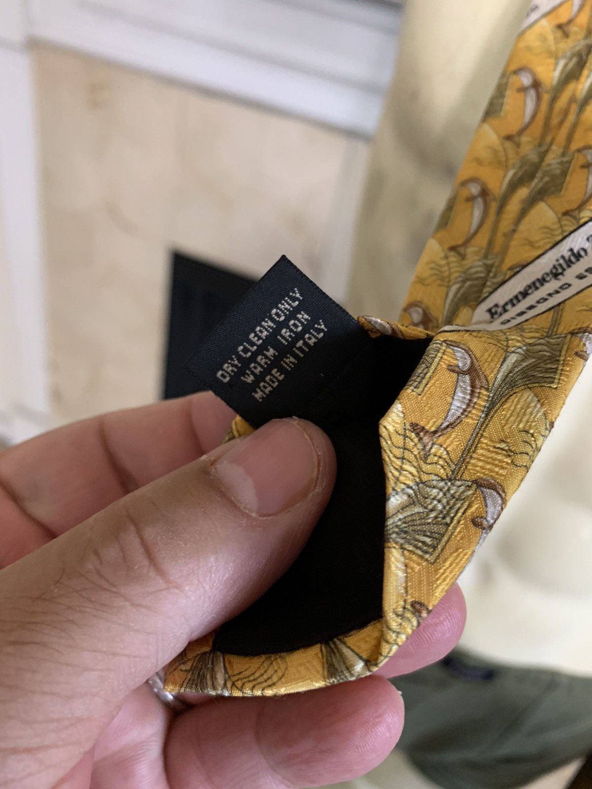 Ermenegildo Zegna Dolphins Silk Wide tie Size ONE SIZE - 8 Thumbnail