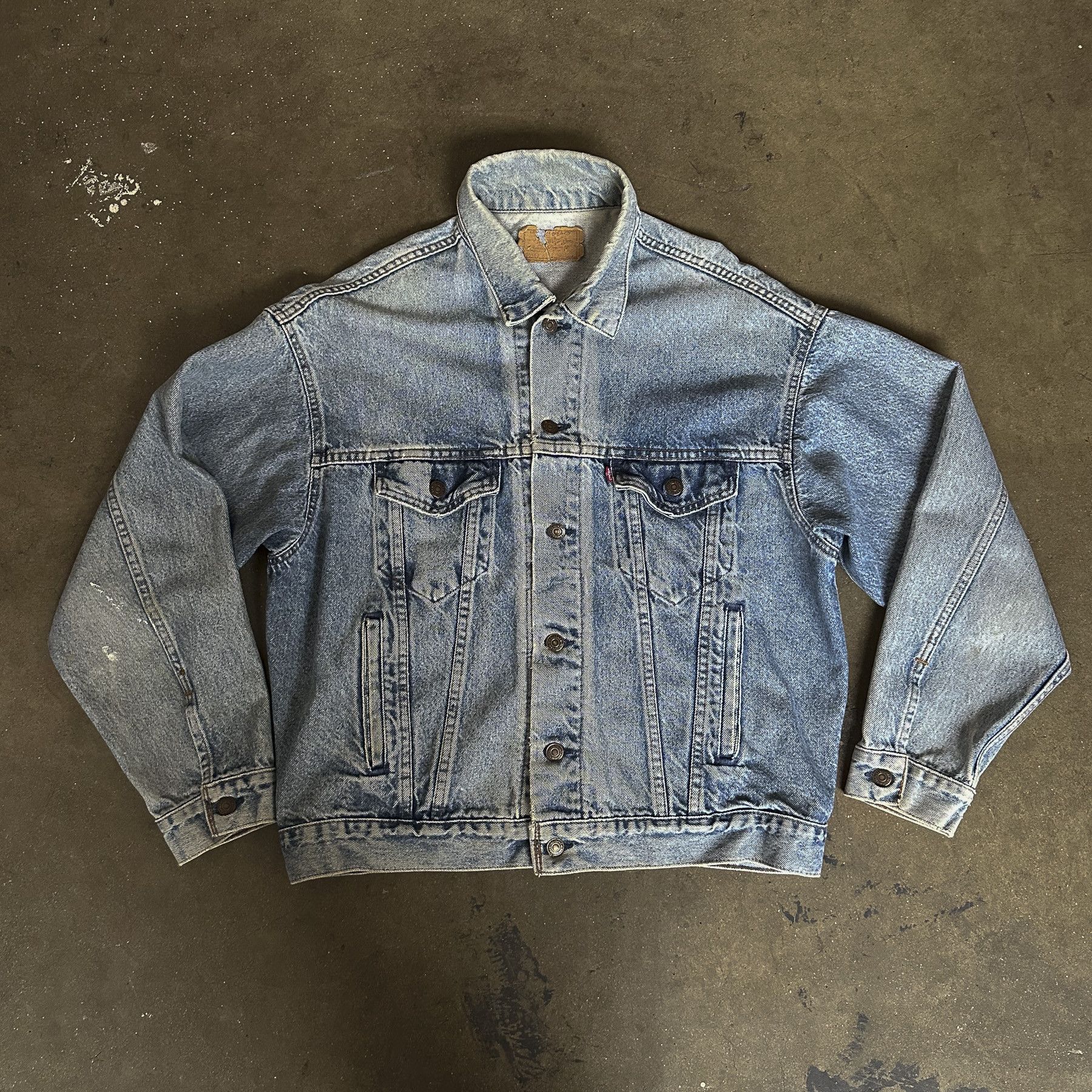 Levi's Made in USA Denim Jacket Size US L / EU 52-54 / 3 - 1 Thumbnail