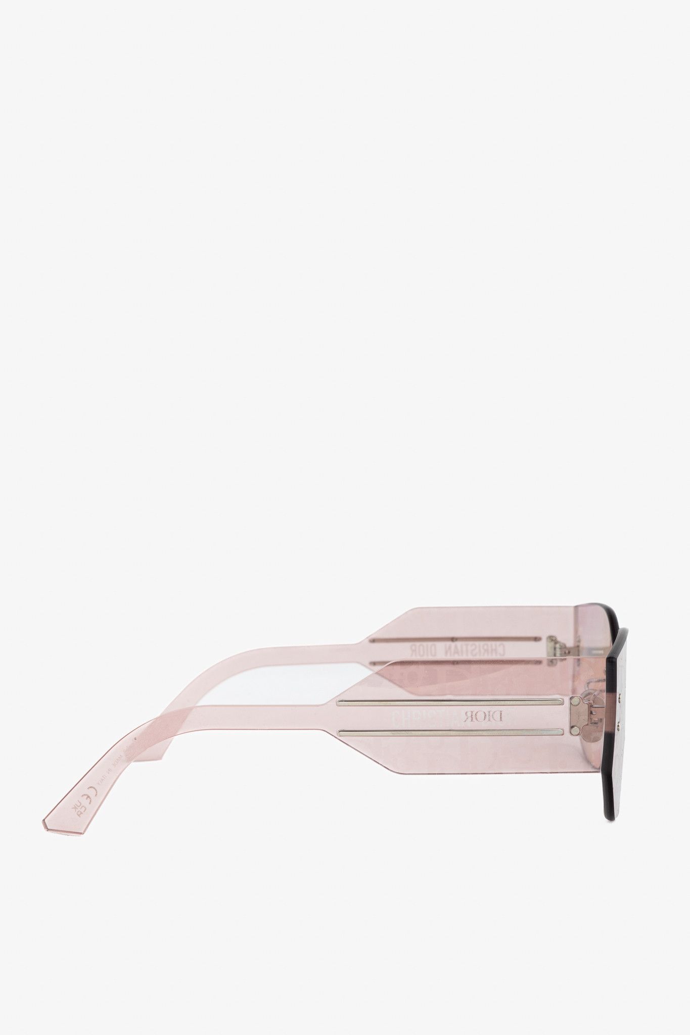 Dior Christian Dior DiorClub M6U Pink Monogram Shield Sunglasses Size ONE SIZE - 4 Thumbnail