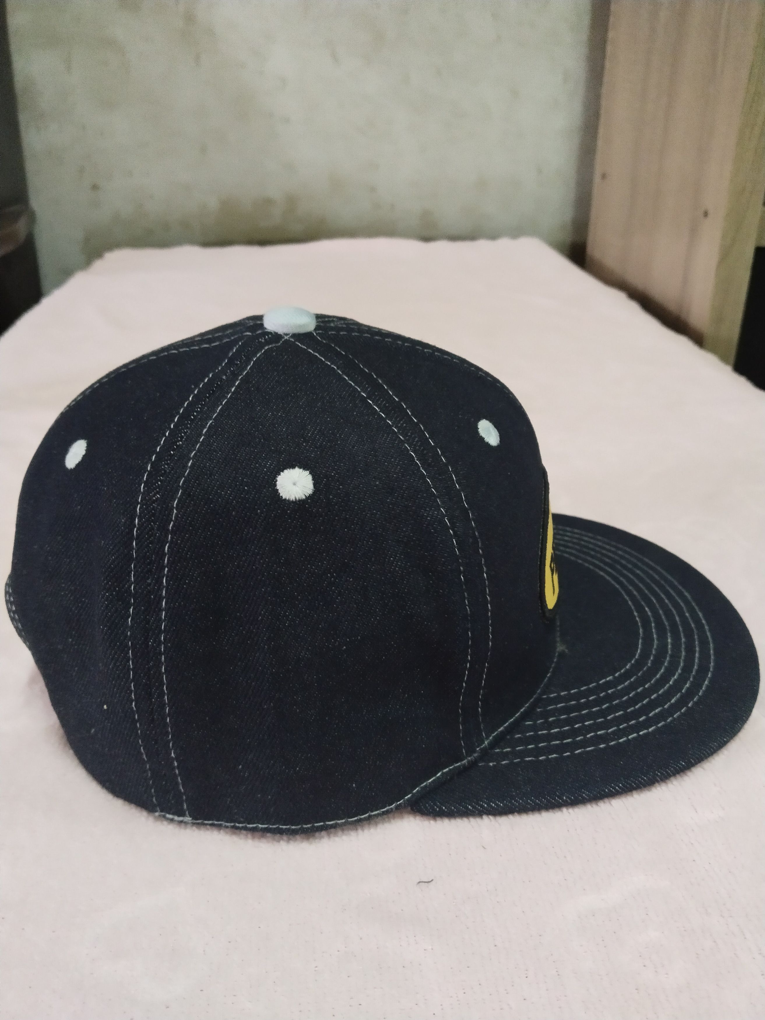 The Unbranded Brand RARE DENIM HAND MADE CUSTOM PATCHES CAP Size ONE SIZE - 4 Thumbnail