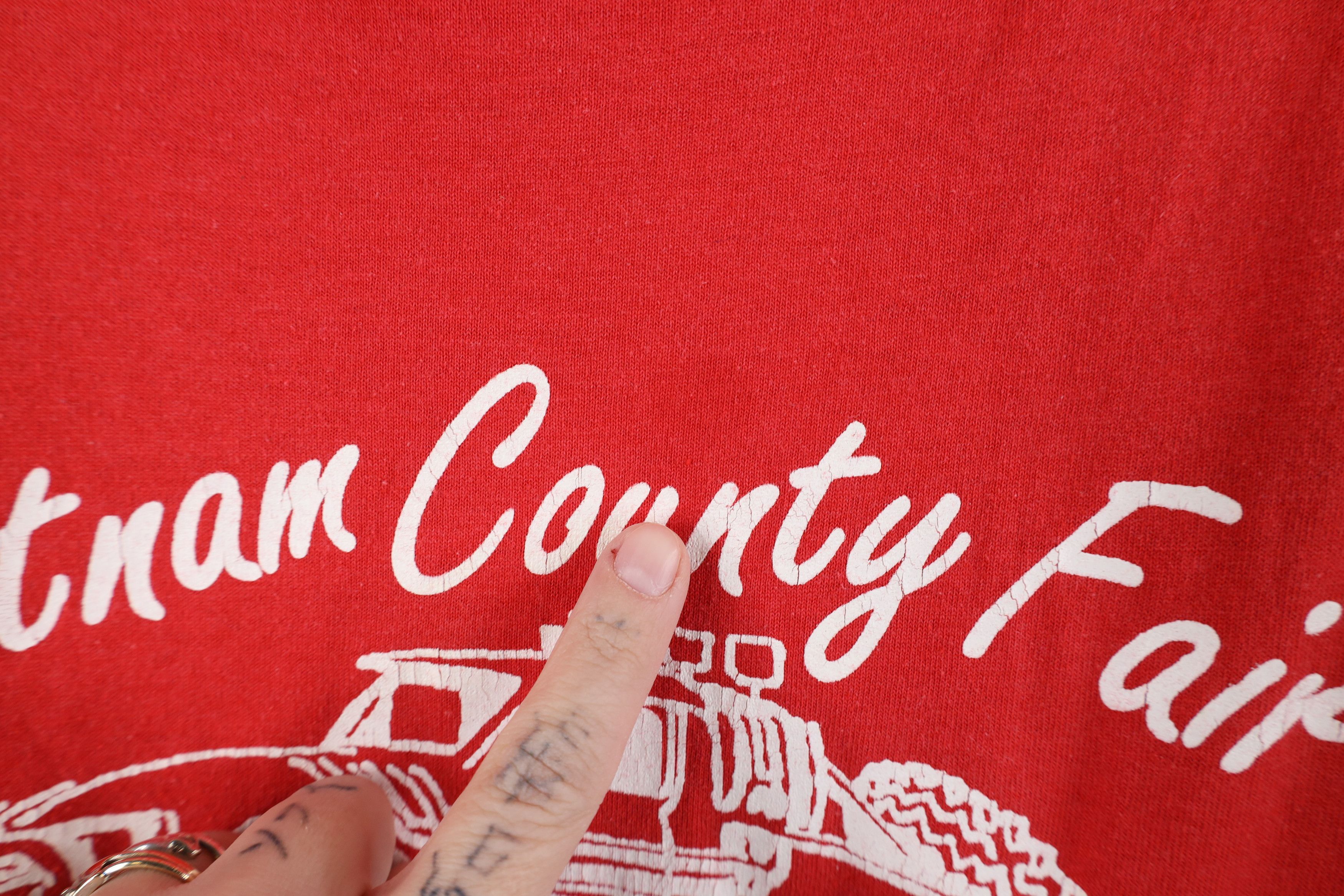 Vintage Vintage 90s County 4x4 Mud Run Monster Truck T-Shirt USA Size US XL / EU 56 / 4 - 7 Thumbnail
