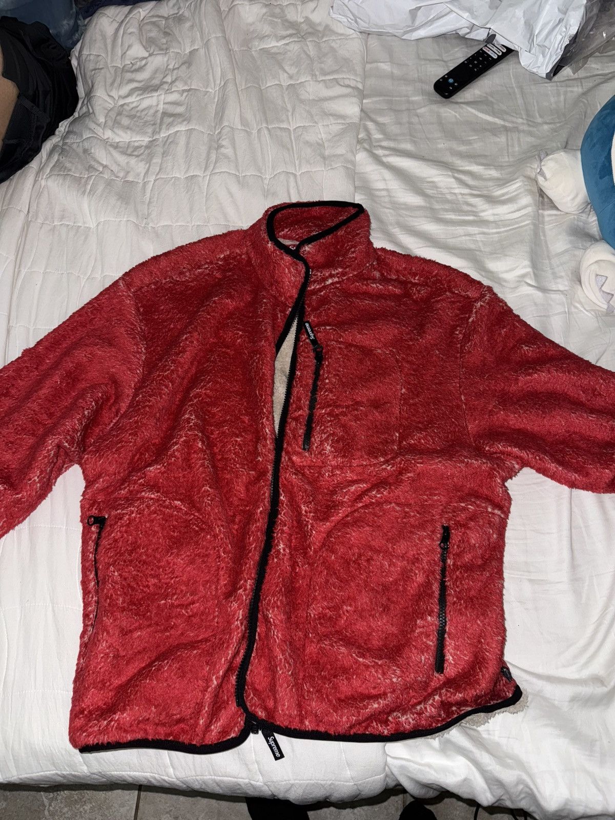 Supreme SUPREME KATE MOSS RED FLEECE JACKET (NEW) Size US M / EU 48-50 / 2 - 2 Thumbnail