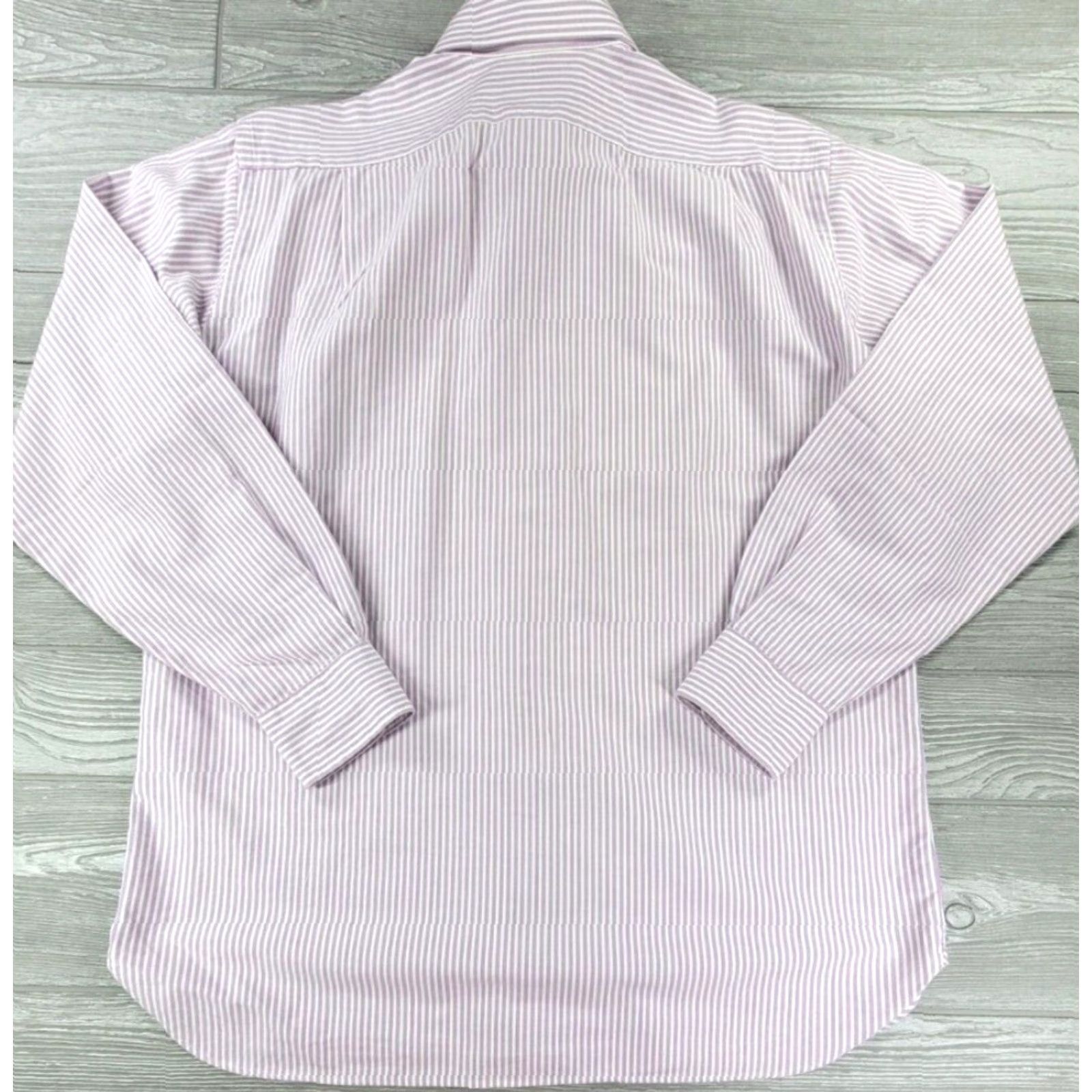 Polo Ralph Lauren Polo Ralph Lauren Oxford Button Up Shirt Men 16.5-35 Purple White Stripe Regent Size US XL / EU 56 / 4 - 6 Thumbnail