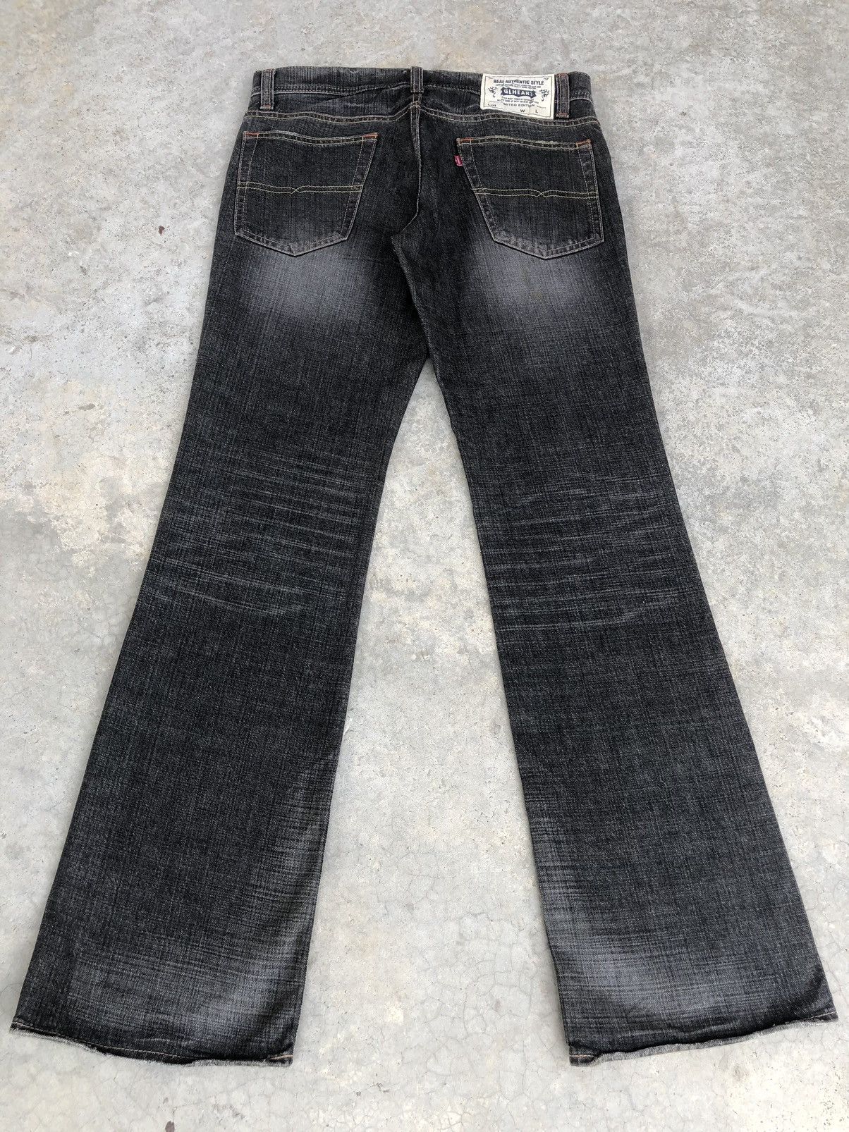 If Six Was Nine Japanese Glheart Flared Jeans Distressed Jeans Size US 33 - 2 Thumbnail