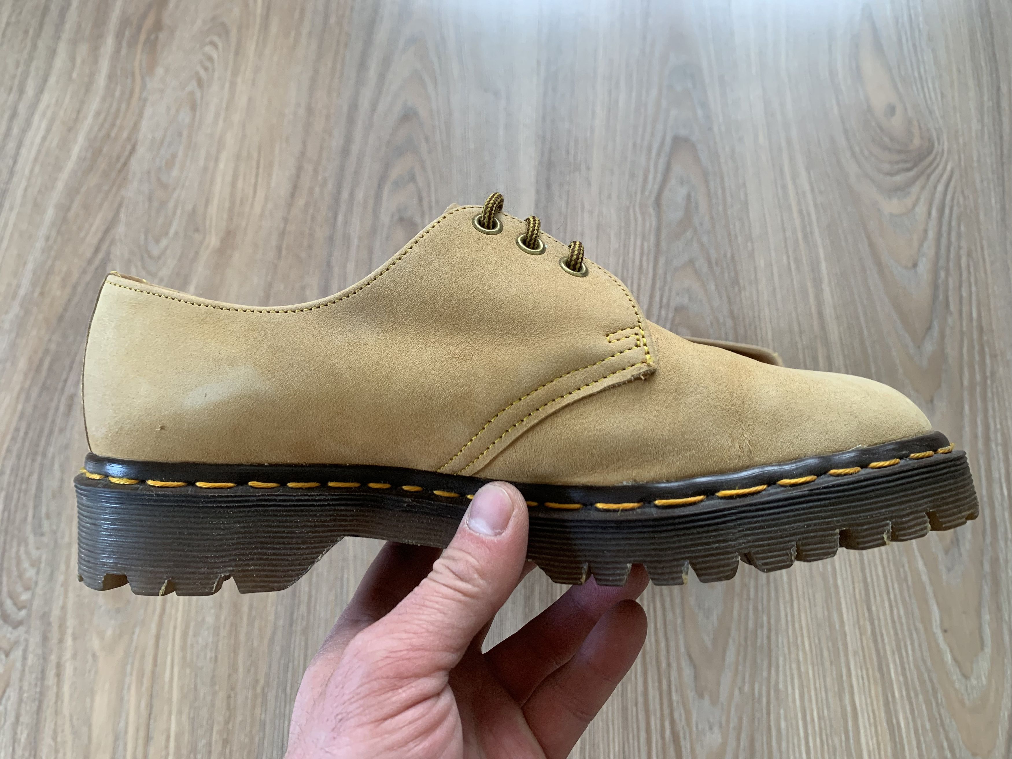 Dr. Martens Dr. Martens Men's Leather Oxfords Savannah Light Tan Unisex Size US 7 / EU 40 - 5 Thumbnail