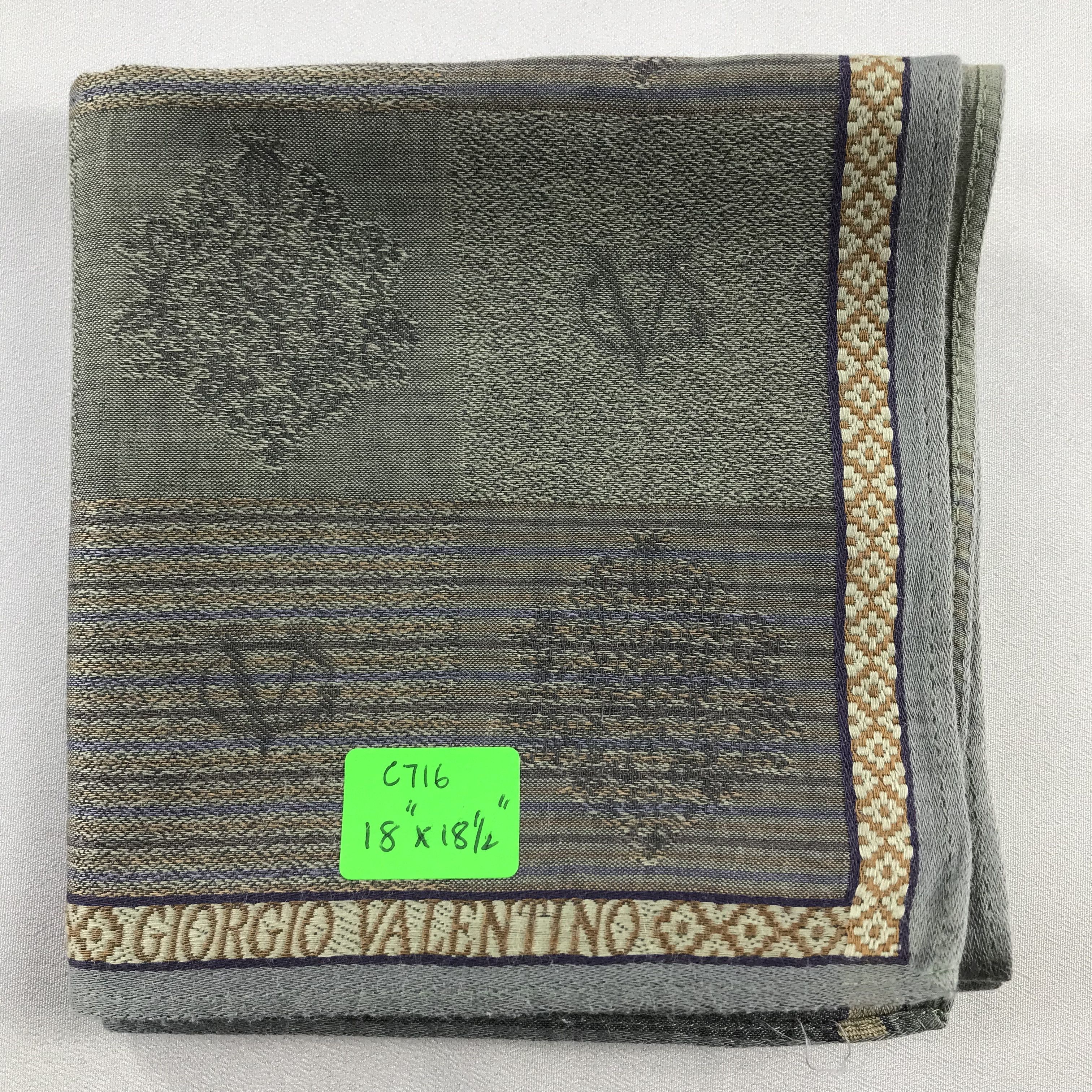 Vintage Giorgio Valentino Handkerchief / Bandana / Neckerchief C716 Size ONE SIZE - 7 Thumbnail