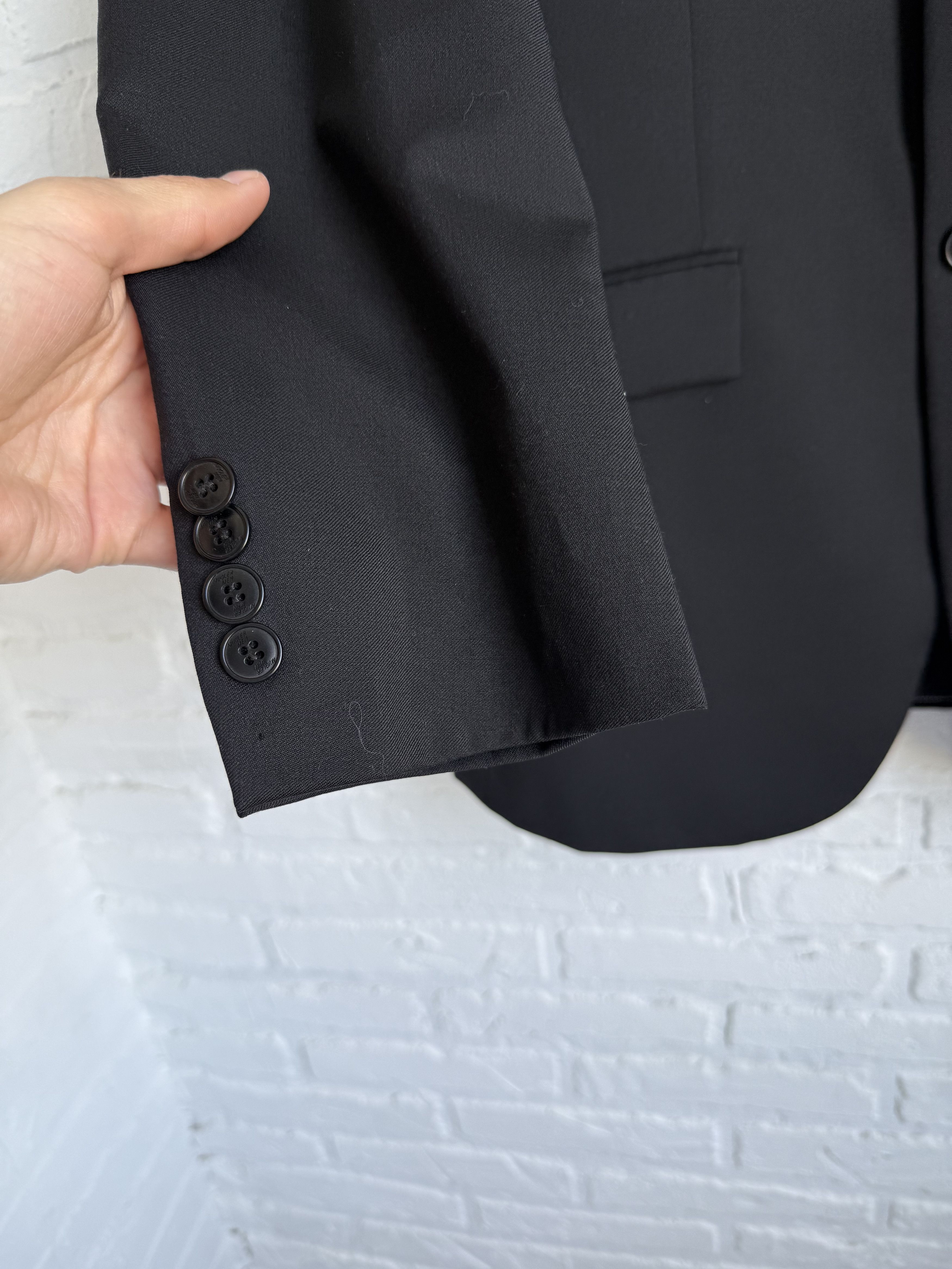 Thierry Mugler Vintage Archive Thierry Mugler Mugler Men Black Wool Blazer Size 50R - 9 Thumbnail