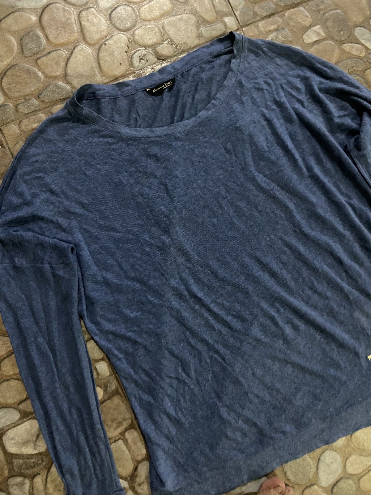 Massimo Dutti × Vintage VTG massing dutty knite long sleeve t-shirt Size US XL / EU 56 / 4 - 3 Thumbnail