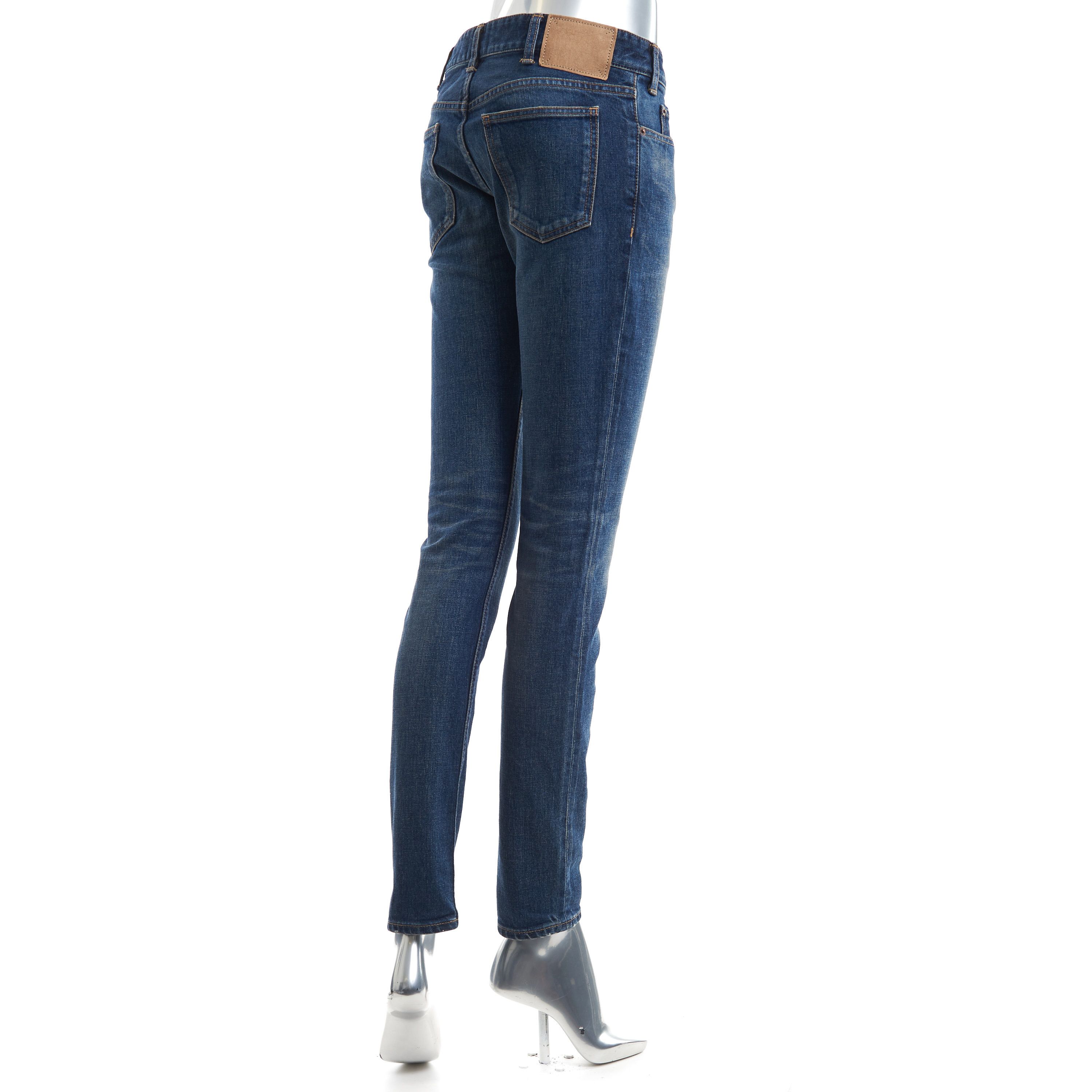 Celine Skinny Jeans In Dark Union Wash Denim Size 27" / US 4 / IT 40 - 5 Thumbnail