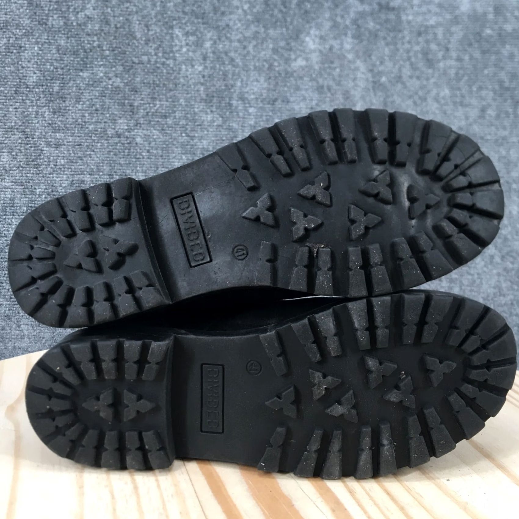 H&M Divided H&M Hiking Boots Womens 9.5 Black Suede Lace Up Ankle Bootie Shoes, Casual, Solid Black, 9.5 US, Divided by H&M, Boot, M, Women's Shoes Size L / US 10 / IT 46 - 7 Thumbnail