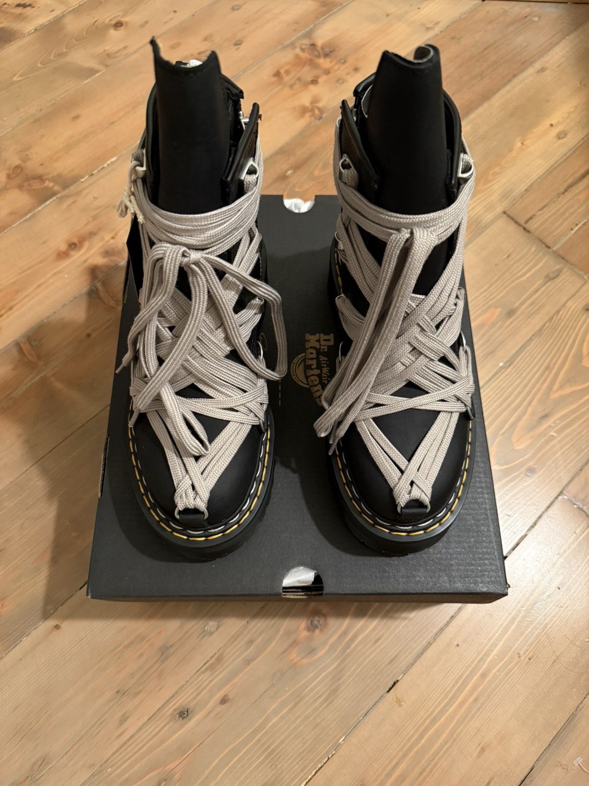 Dr. Martens × Rick Owens 1460 Megalace Quad Rick Owens Size US 6 / IT 36 - 1 Thumbnail