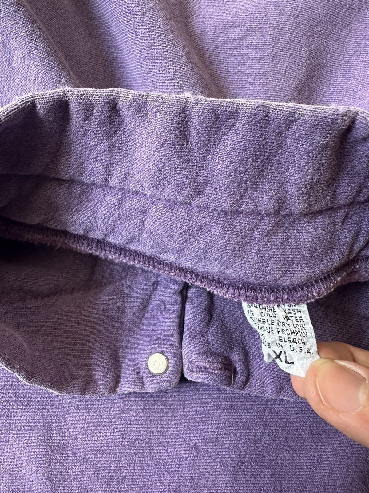Vintage Vintage Purple Pullover Henley Sweatshirt Size XL Size US XL / EU 56 / 4 - 5 Thumbnail