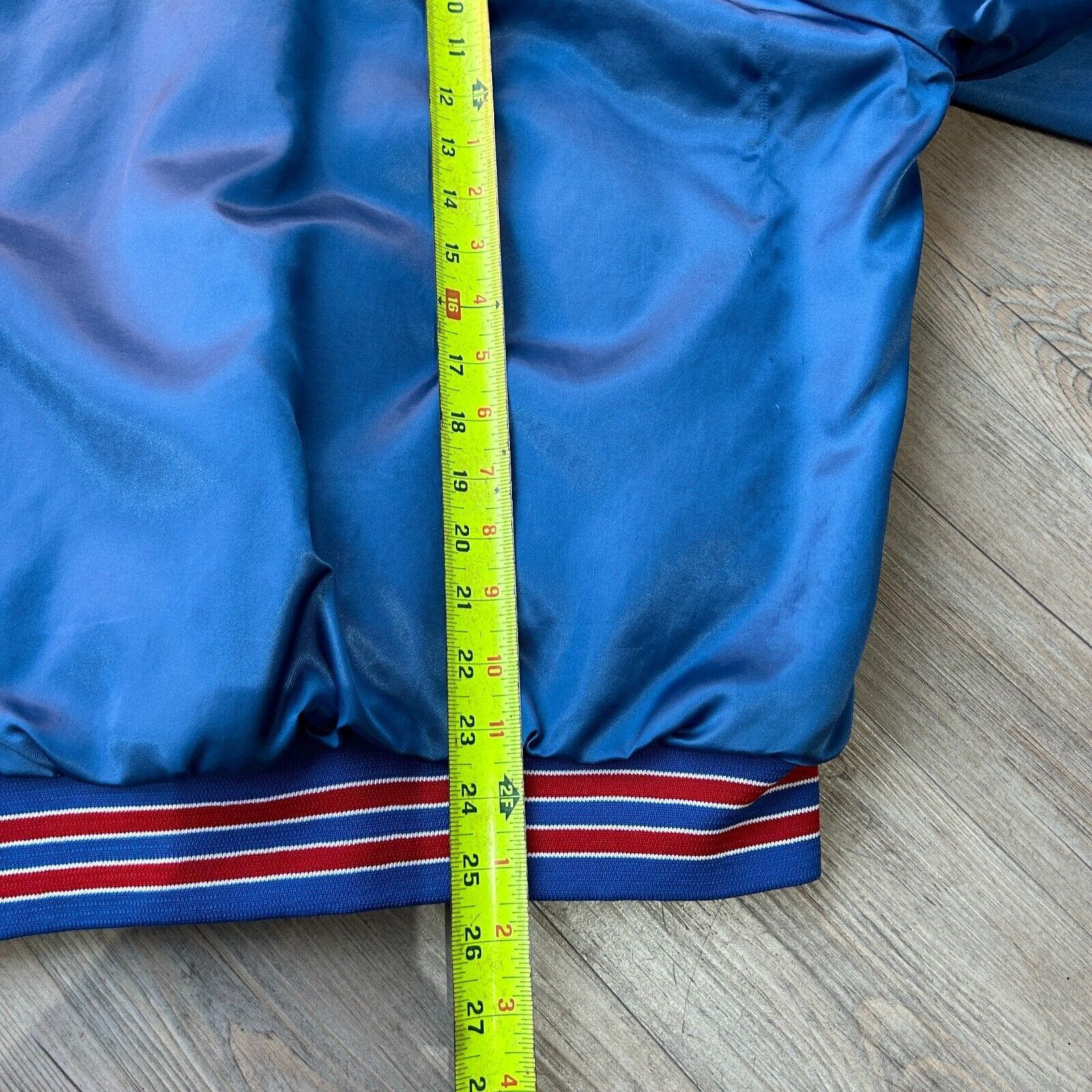 NFL VINTAGE 80s | NY GIANTS NFL Nylon Button Snap Jacket sz M Size US M / EU 48-50 / 2 - 8 Thumbnail