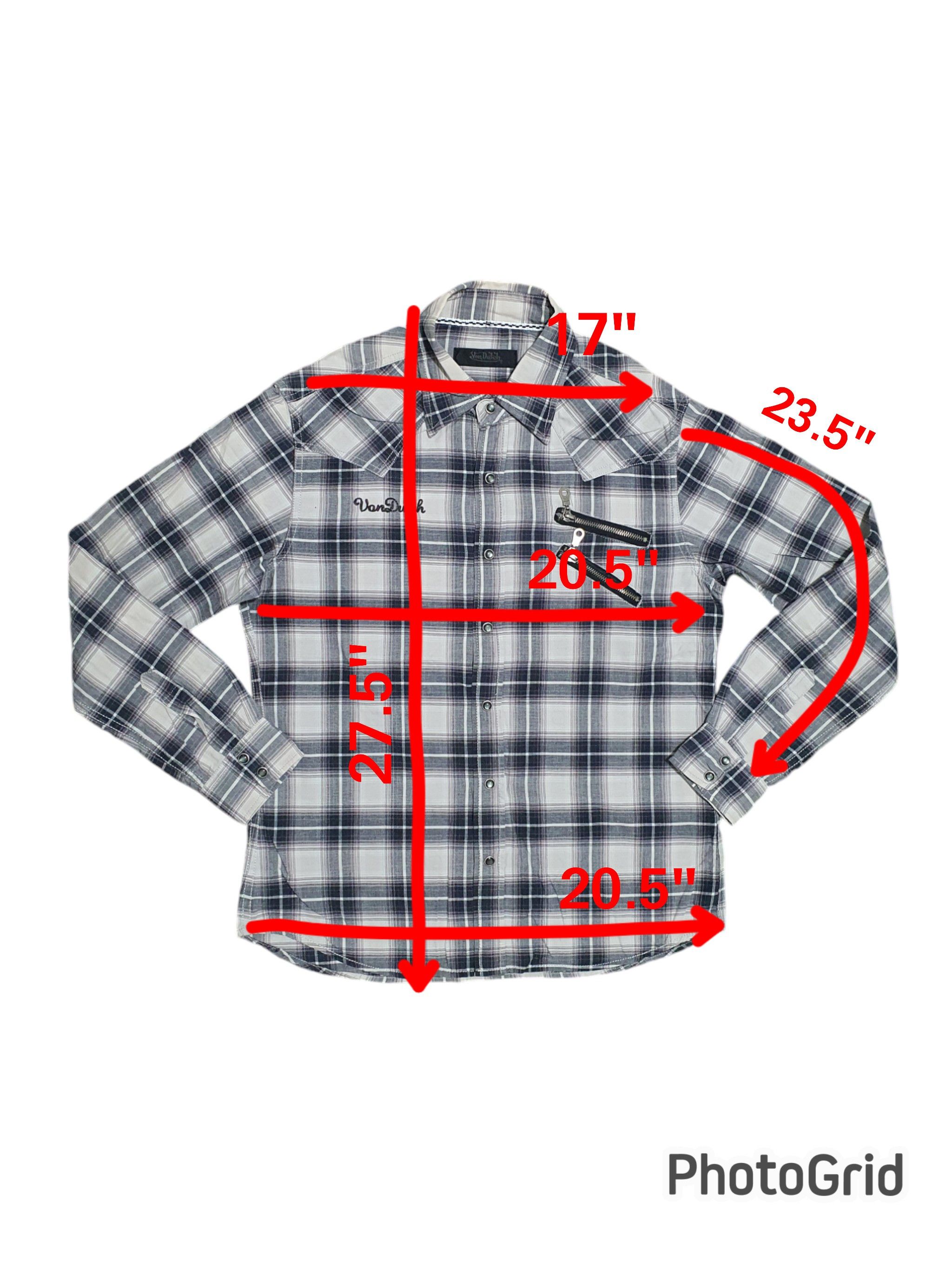 Designer × Von Dutch VON DUTCH 20.5/27.5 DESIGNED CHECKED SNAP BUTTON SHIRT Size US L / EU 52-54 / 3 - 10 Thumbnail