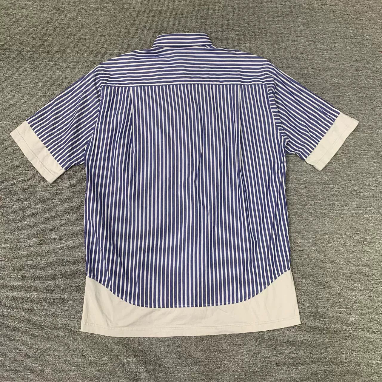 Balenciaga balenciaga blue striped shirt with embroidered detail Size US M / EU 48-50 / 2 - 2 Thumbnail