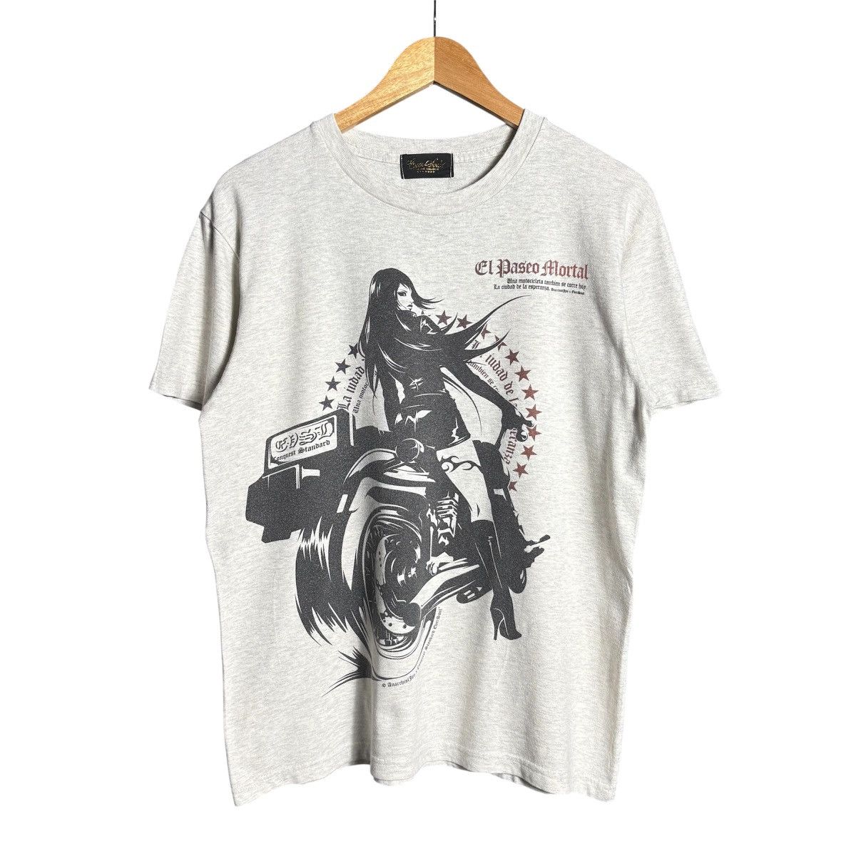 Vintage Vintage Anarchist Ever Soul Motorcycle Biker Graphic T-Shirt Size US L / EU 52-54 / 3 - 1 Thumbnail