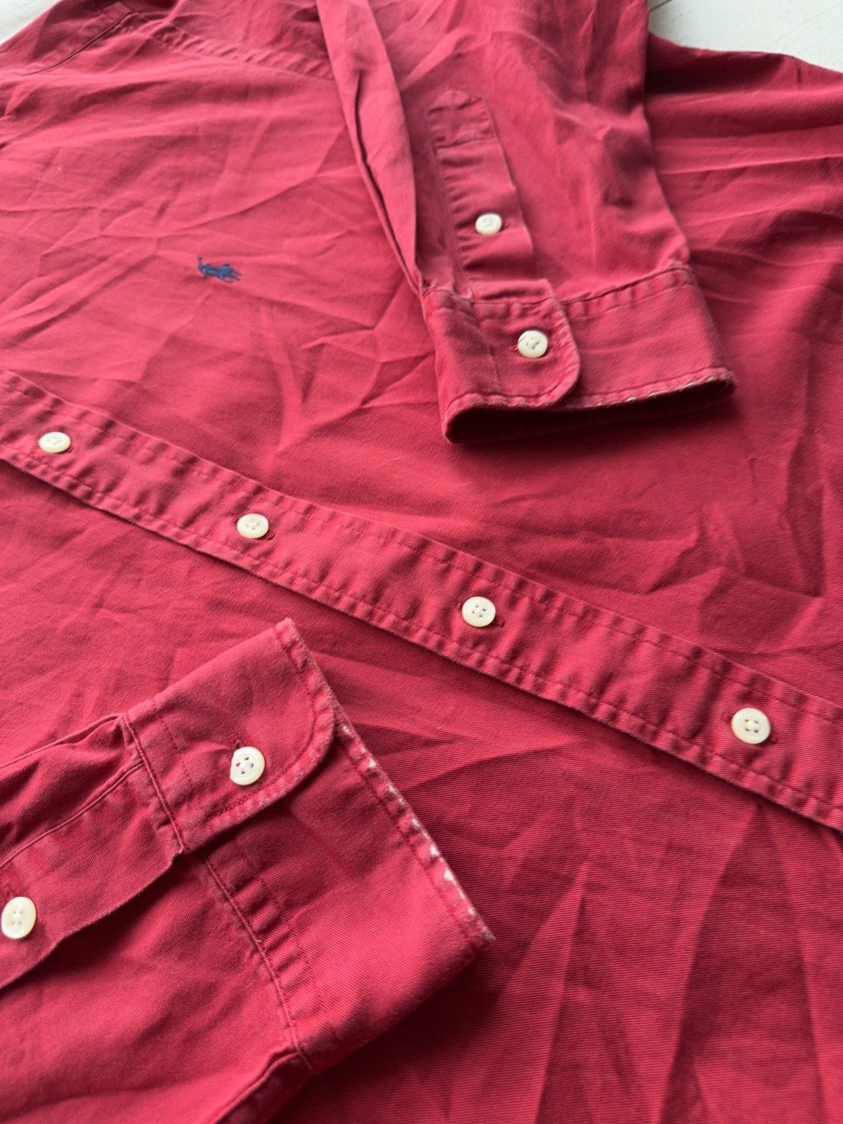 Polo Ralph Lauren Vintage Ralph Lauren faded Red Cotton Button-Down Shirt XL Size US XL / EU 56 / 4 - 7 Thumbnail