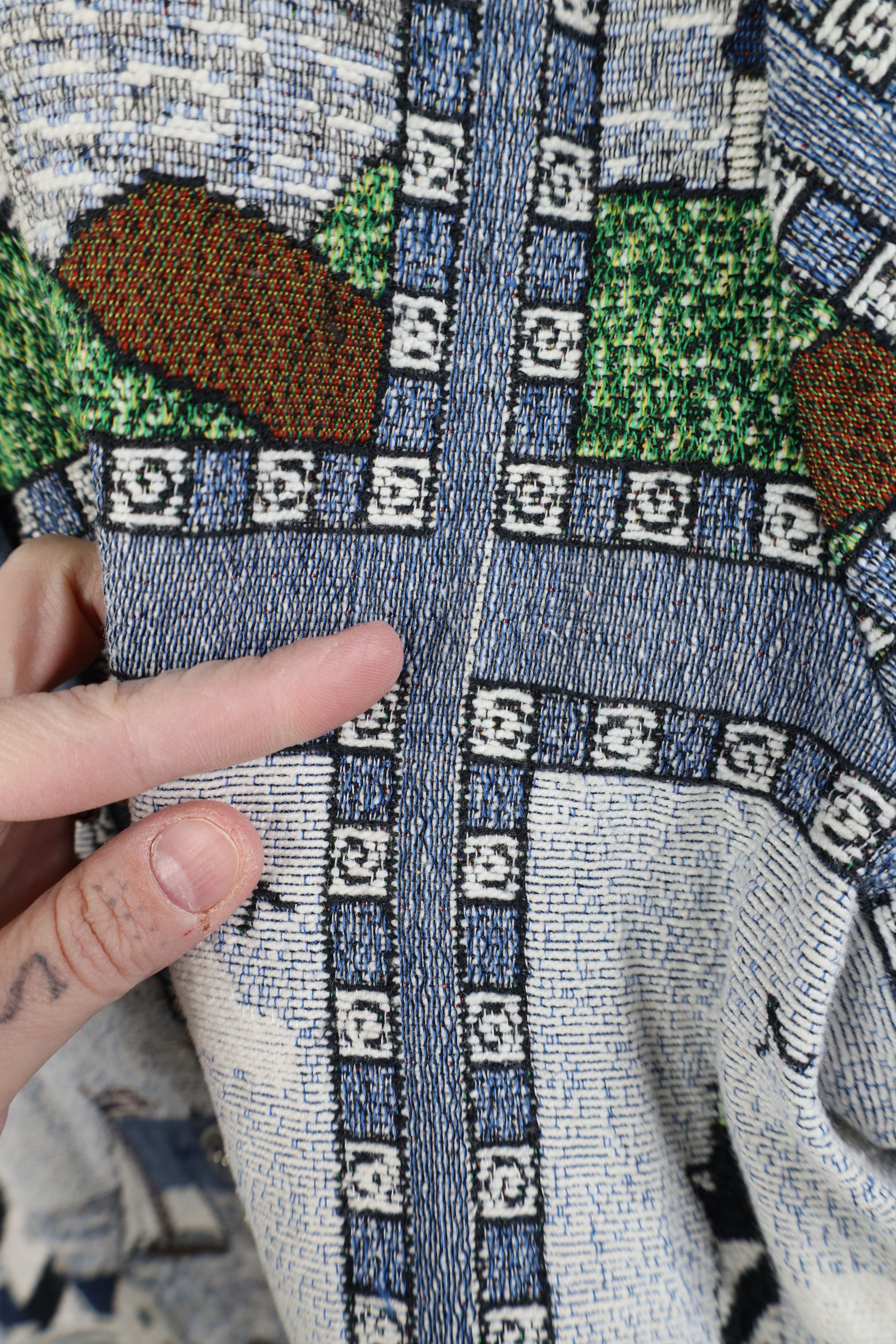 Vintage Vintage 90s Streetwear Lighthouse Needlepoint Jacket Size M / US 6-8 / IT 42-44 - 4 Thumbnail