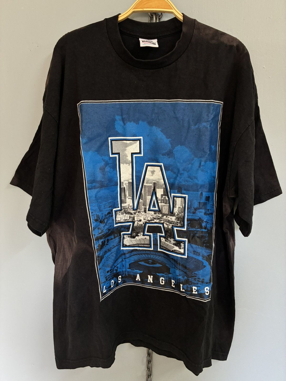 Vintage Vintage Y2K Los Angeles sunfaded t shirt Size US XXL / EU 58 / 5 - 3 Thumbnail