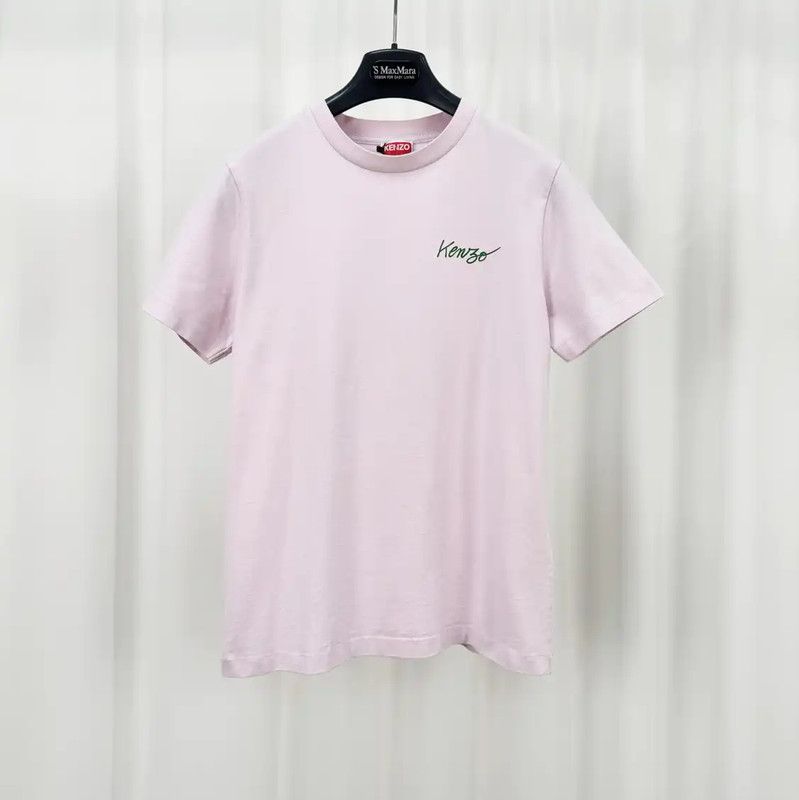 Kenzo KENZO Pink Cotton Logo Short Sleeve T-Shirt 0089 Size XS / US 0-2 / IT 36-38 - 1 Thumbnail