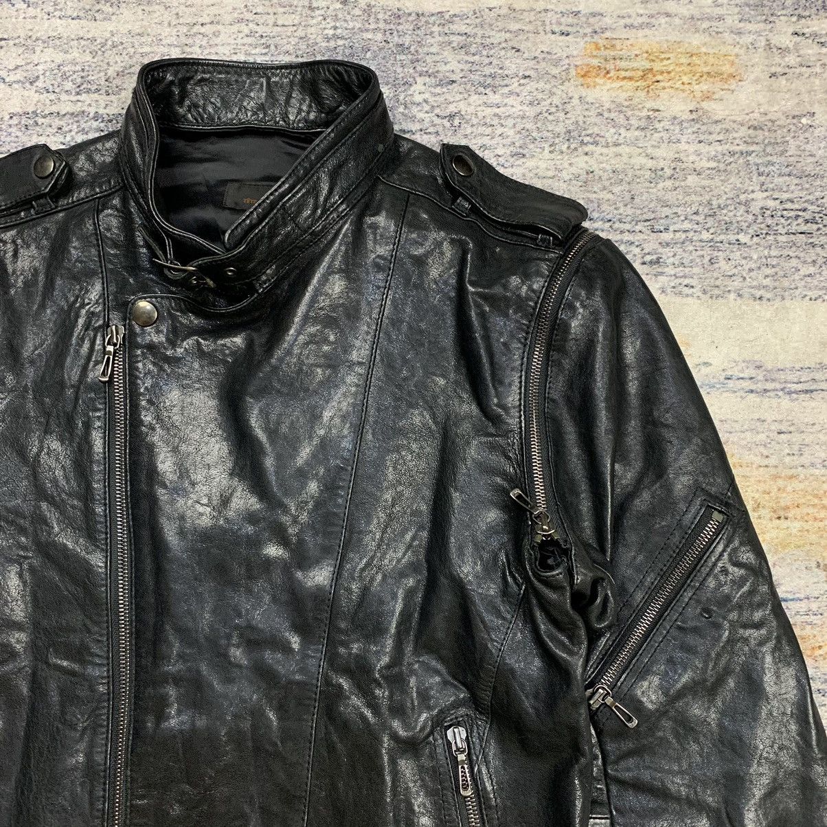 Issey Miyake × Tete Homme Tete homme bikers multi zipper leather jacket Size US L / EU 52-54 / 3 - 5 Thumbnail