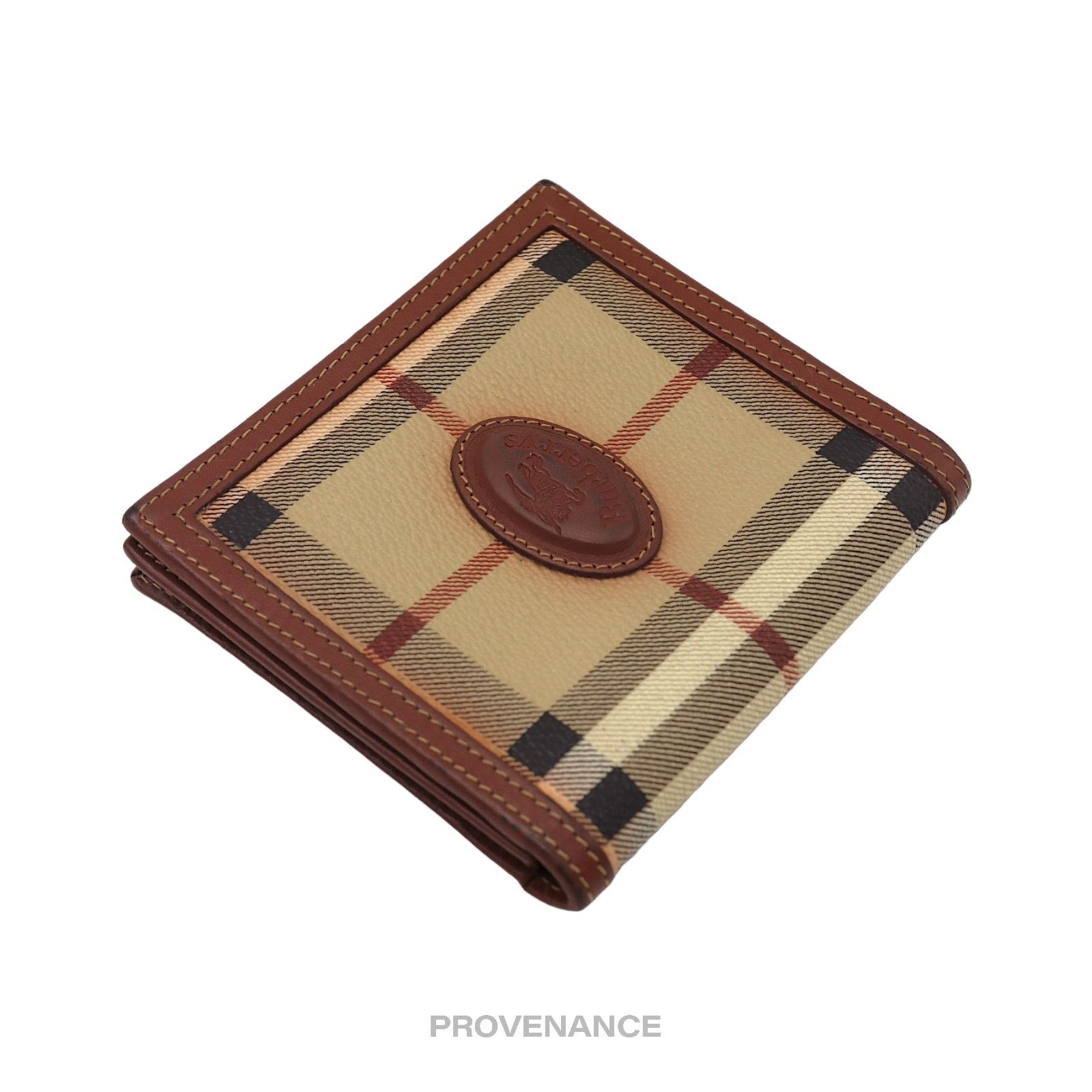 Burberry 🔴 Burberry Bifold ID Card Wallet - Nova Check Brown Size ONE SIZE - 4 Thumbnail