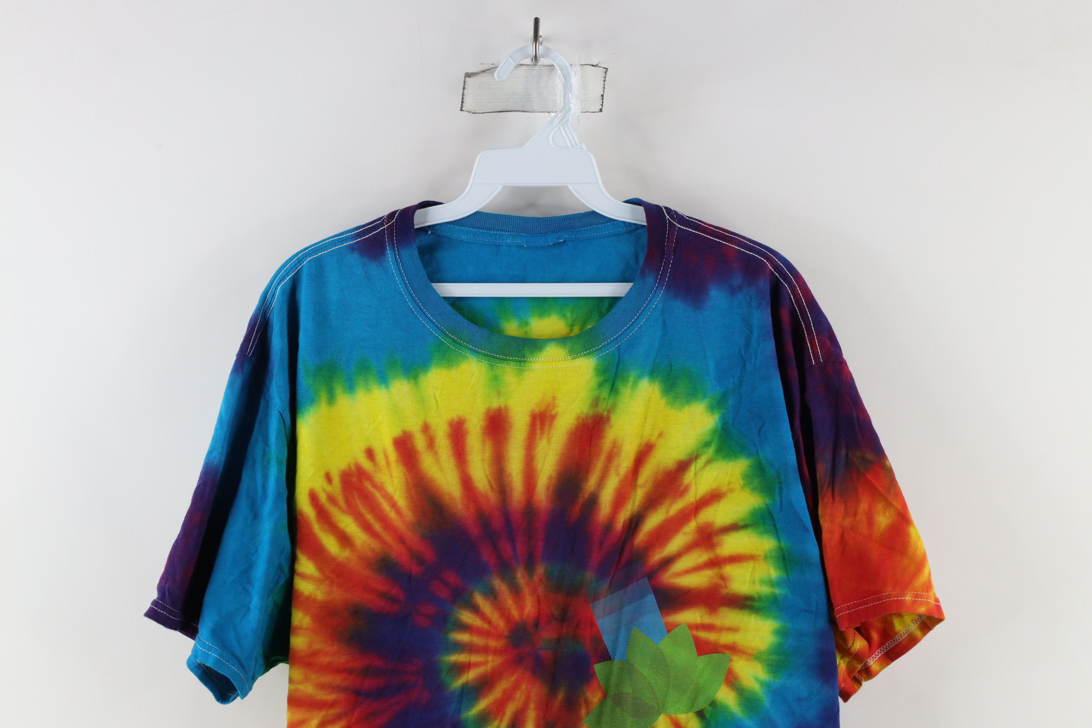 Vintage Vintage Streetwear Rainbow Tie Dye Grow Short Sleeve T-Shirt Size US L / EU 52-54 / 3 - 2 Thumbnail