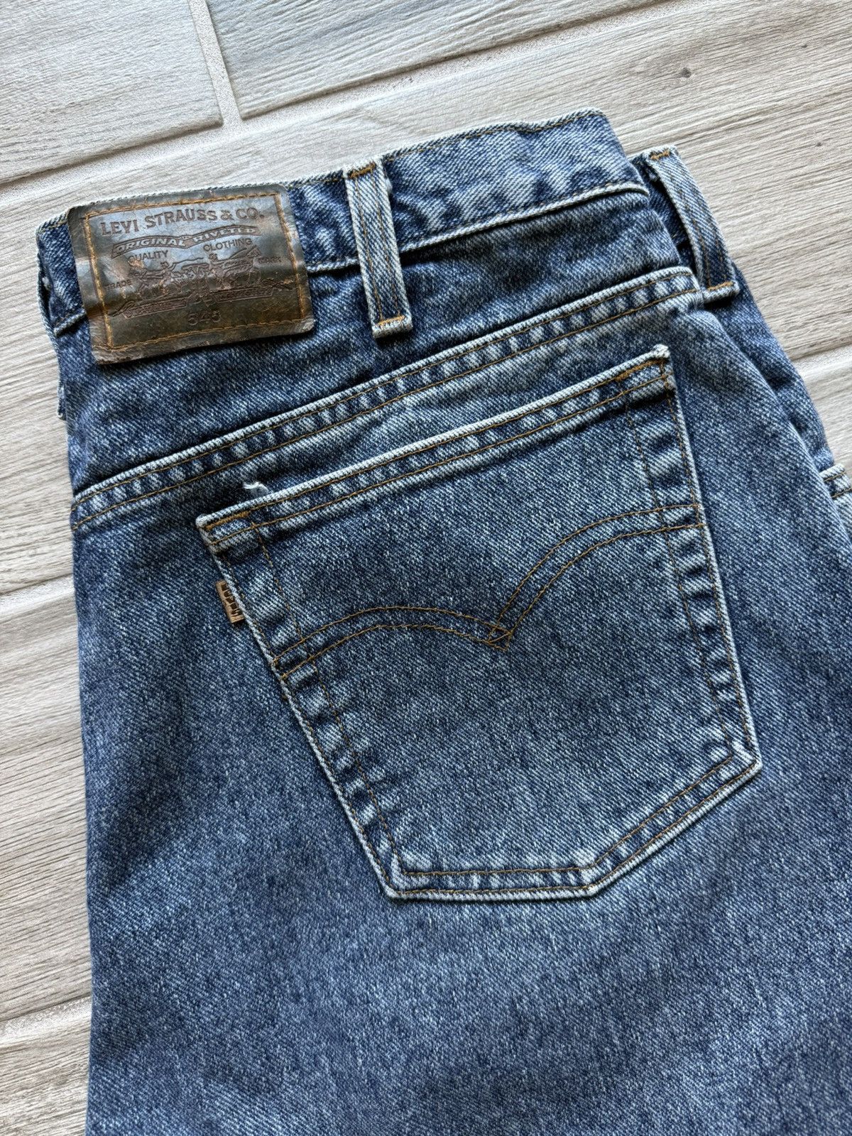 Levi's Vintage Levi’s 545 Jeans Size 38x32 Denim Made in USA Size US 38 / EU 54 - 2 Thumbnail