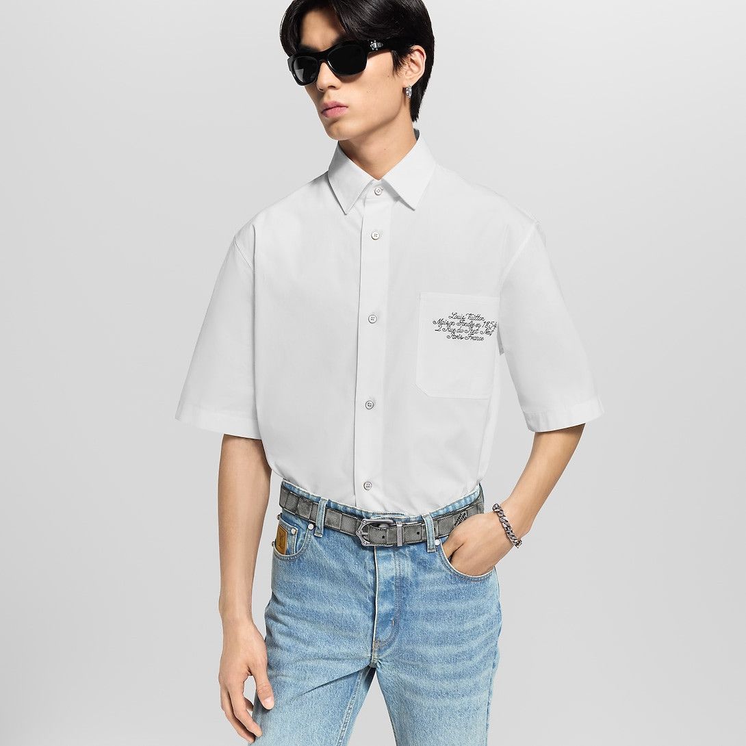 Louis Vuitton Embellished Short-Sleeved Shirt Size US M / EU 48-50 / 2 - 2 Thumbnail