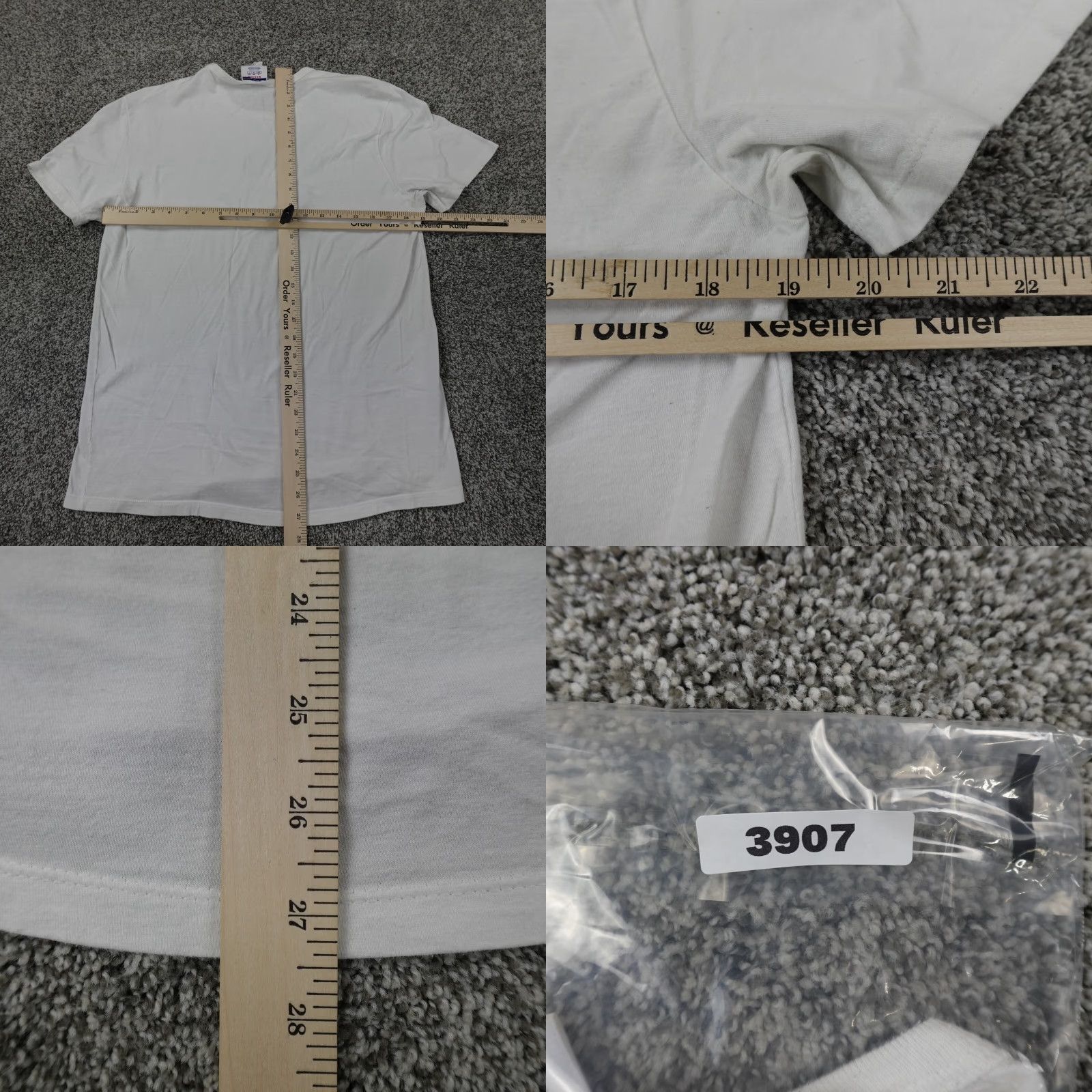 Champion Champion Shirt Mens Medium White Yellow Preppy Casual Athletic Active Cotton Size US M / EU 48-50 / 2 - 8 Thumbnail