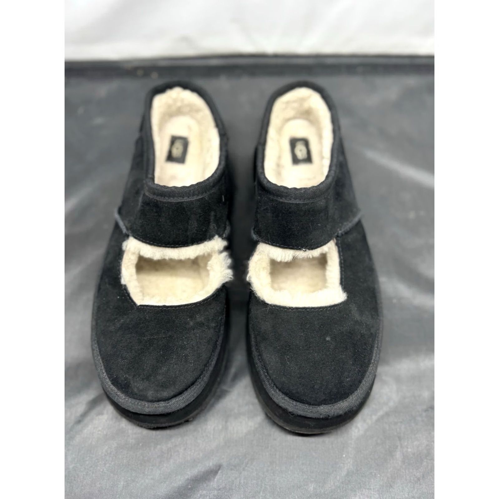 Ugg UGG Bea Mary Jane Mule Platform Women’s Black US 12 Fleece Lined Backless Size L / US 10 / IT 46 - 2 Thumbnail
