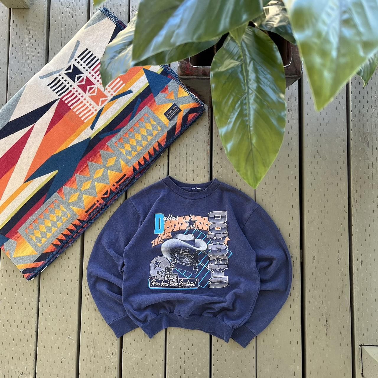 NFL Vintage Dallas Cowboys Sweatshirt Blue Crewneck NFL 90s Size US XXS / EU 40 - 2 Thumbnail