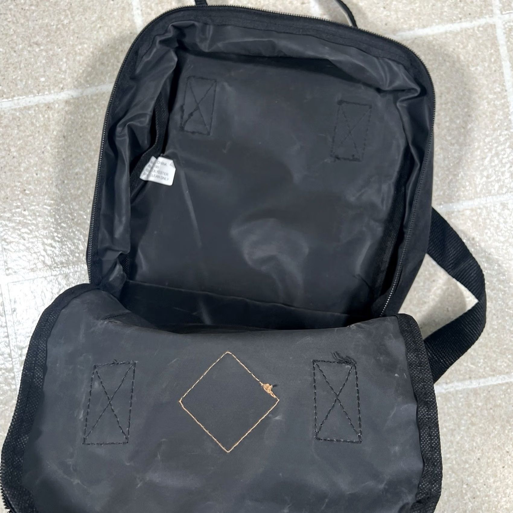 Vintage Style 5 Mini Backpack Book Bag NWT Black Polyester Women Backpack Mini Bag Size ONE SIZE - 4 Thumbnail